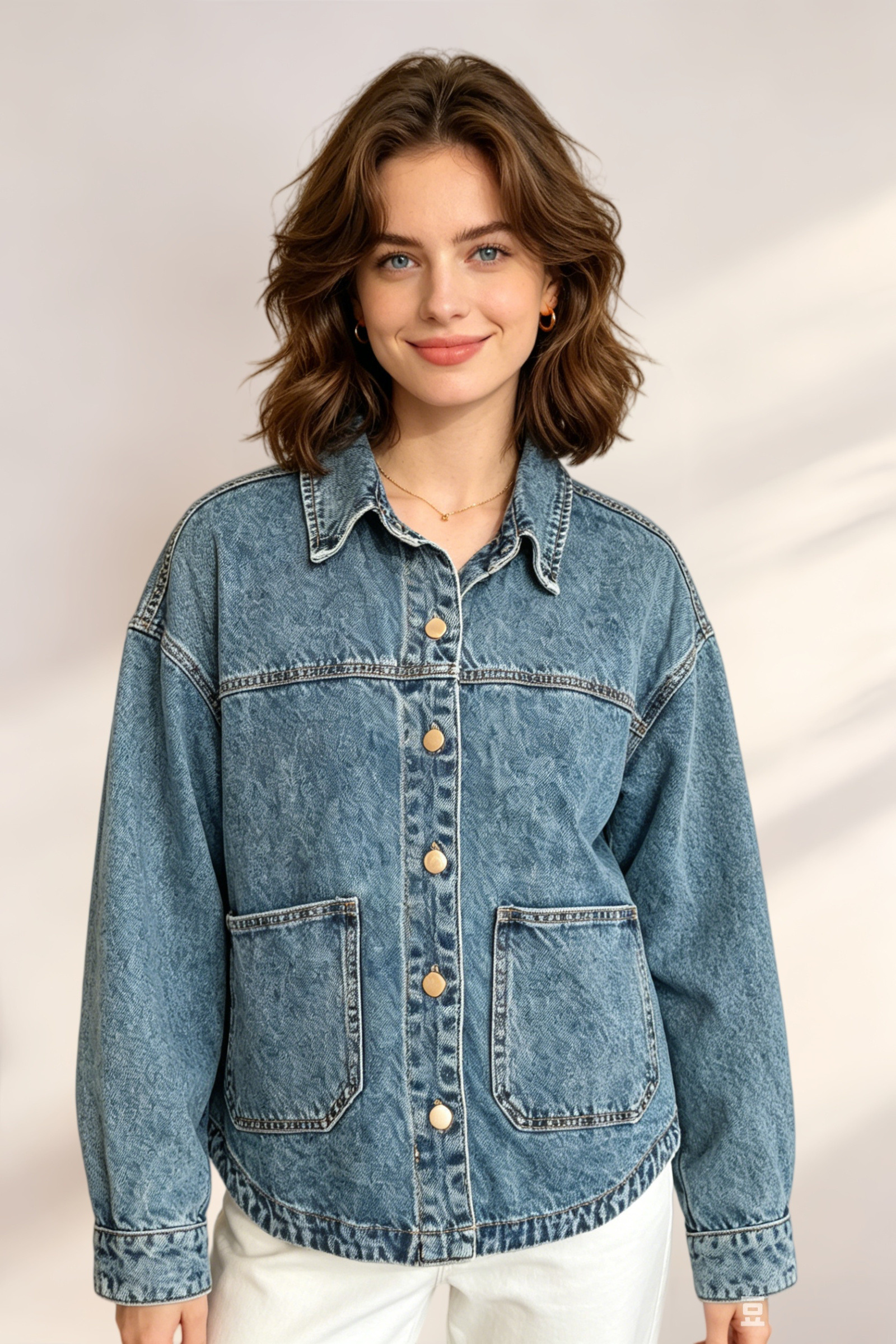 Giacca di Jeans con Tasche - Image 14