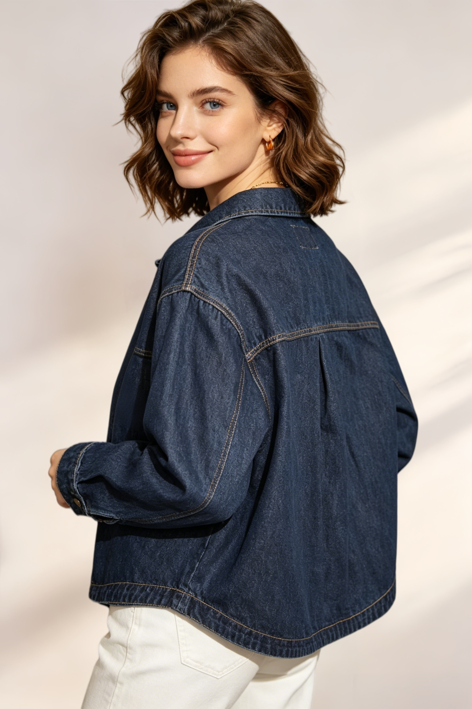Giacca di Jeans con Tasche - Image 18