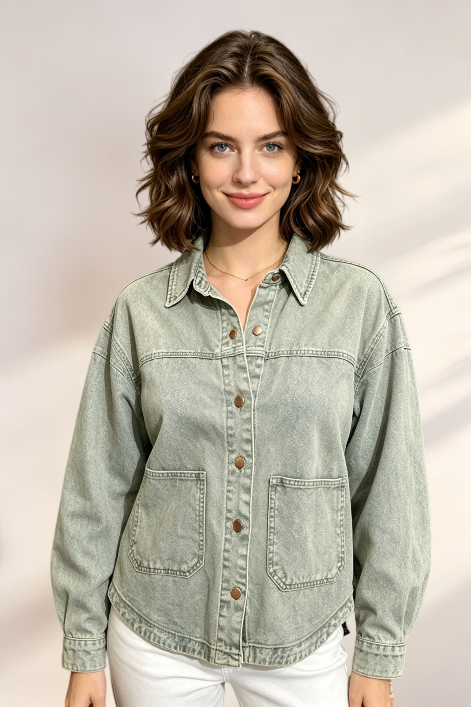 Giacca di Jeans con Tasche - Image 9