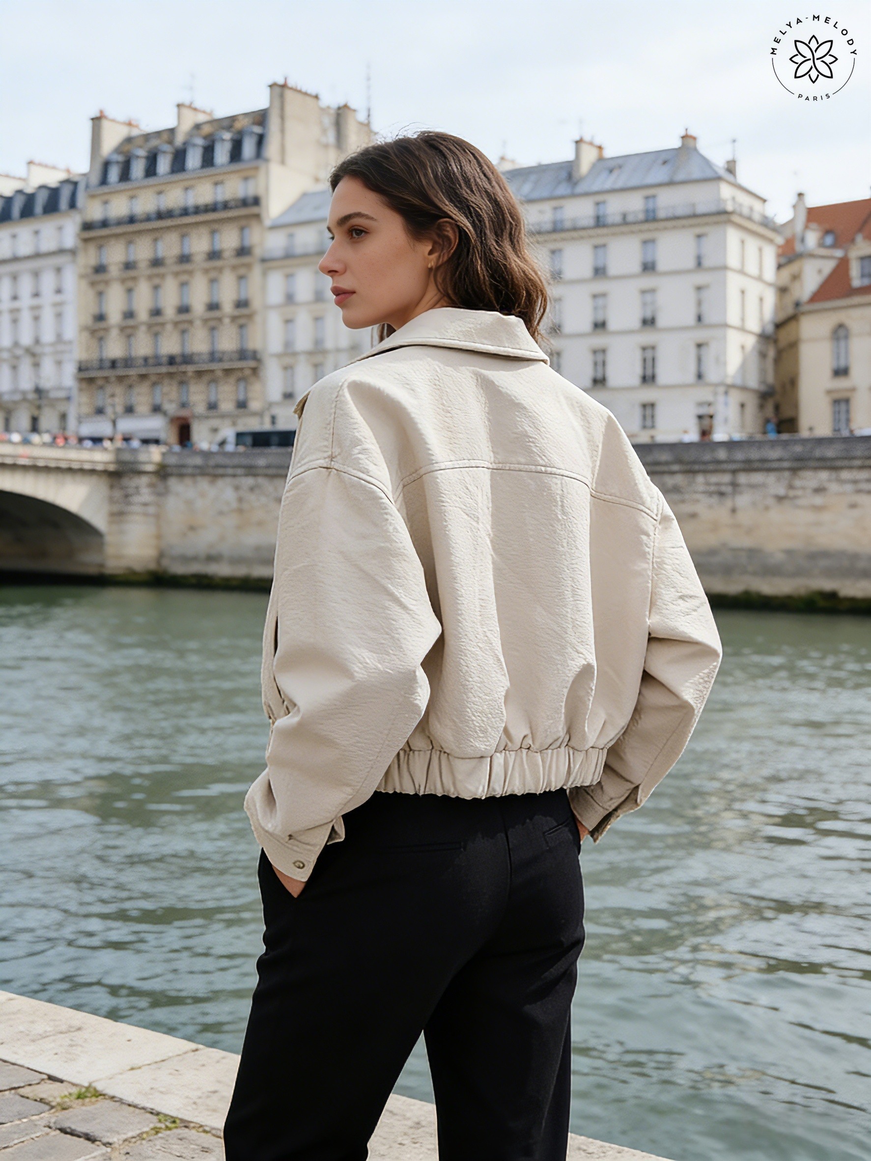 Kurze Reißverschlussjacke aus Kunstleder - Image 13