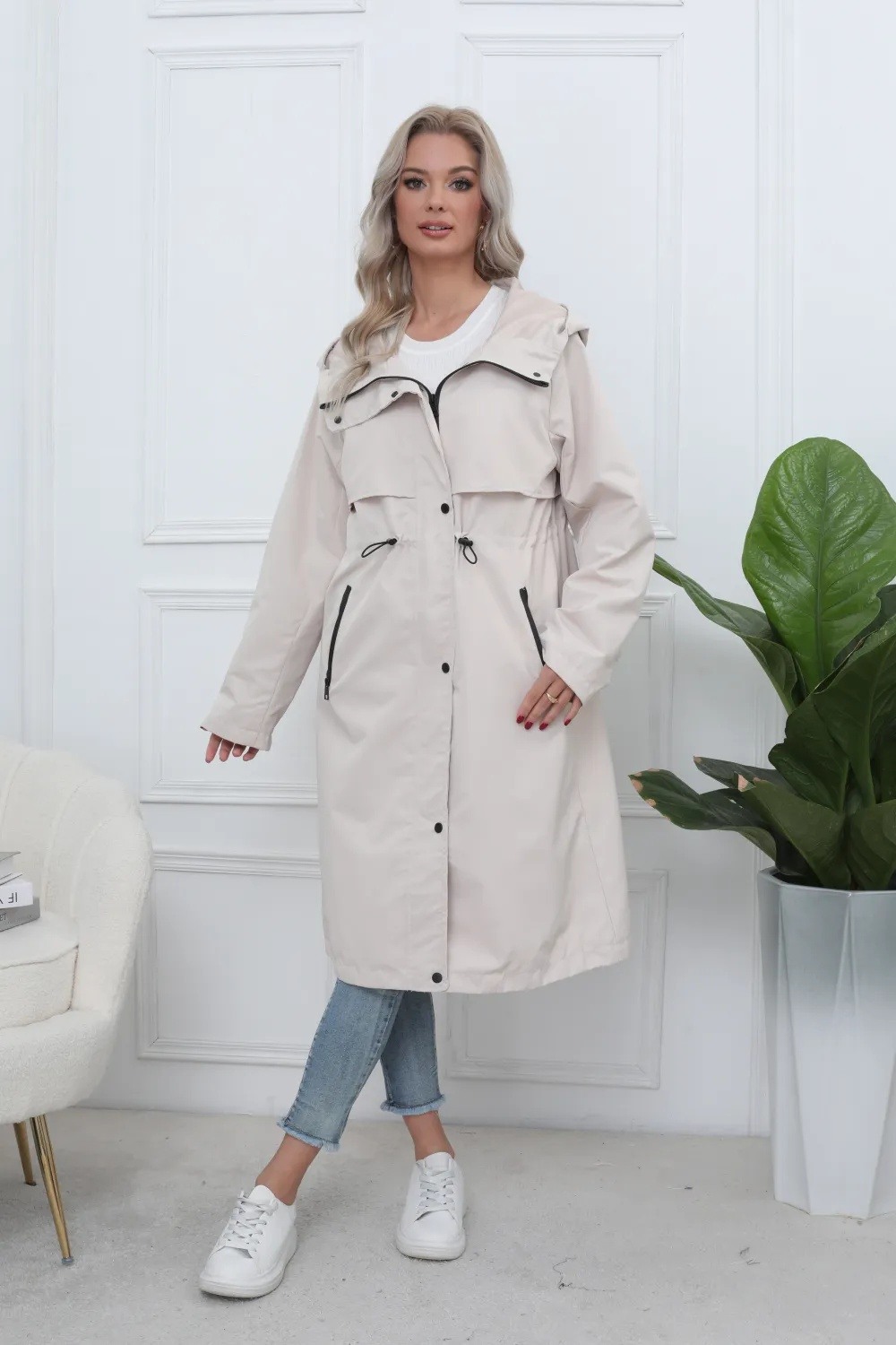 Long Waterproof Hooded Parka - Image 2