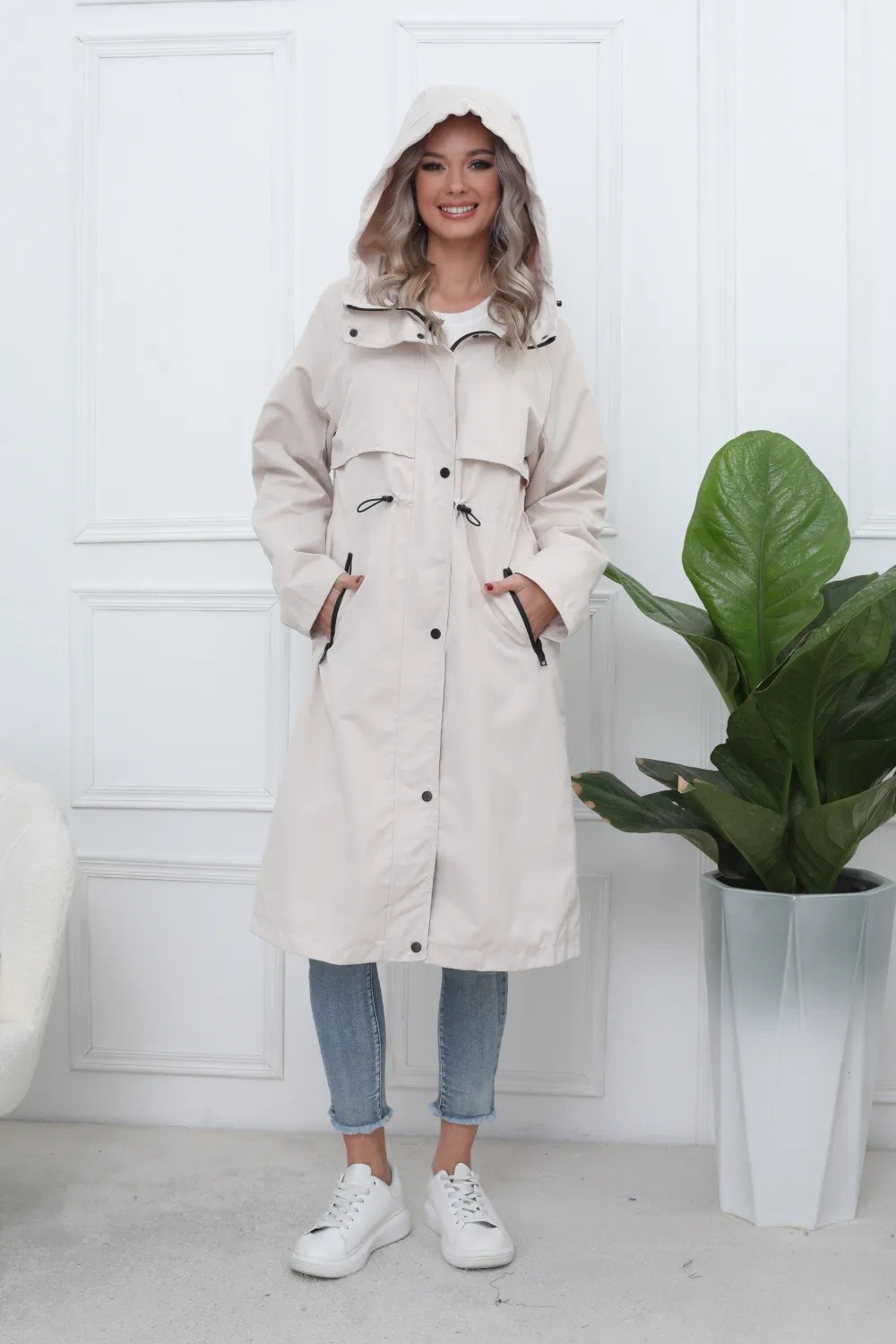 Long Waterproof Hooded Parka - Image 6