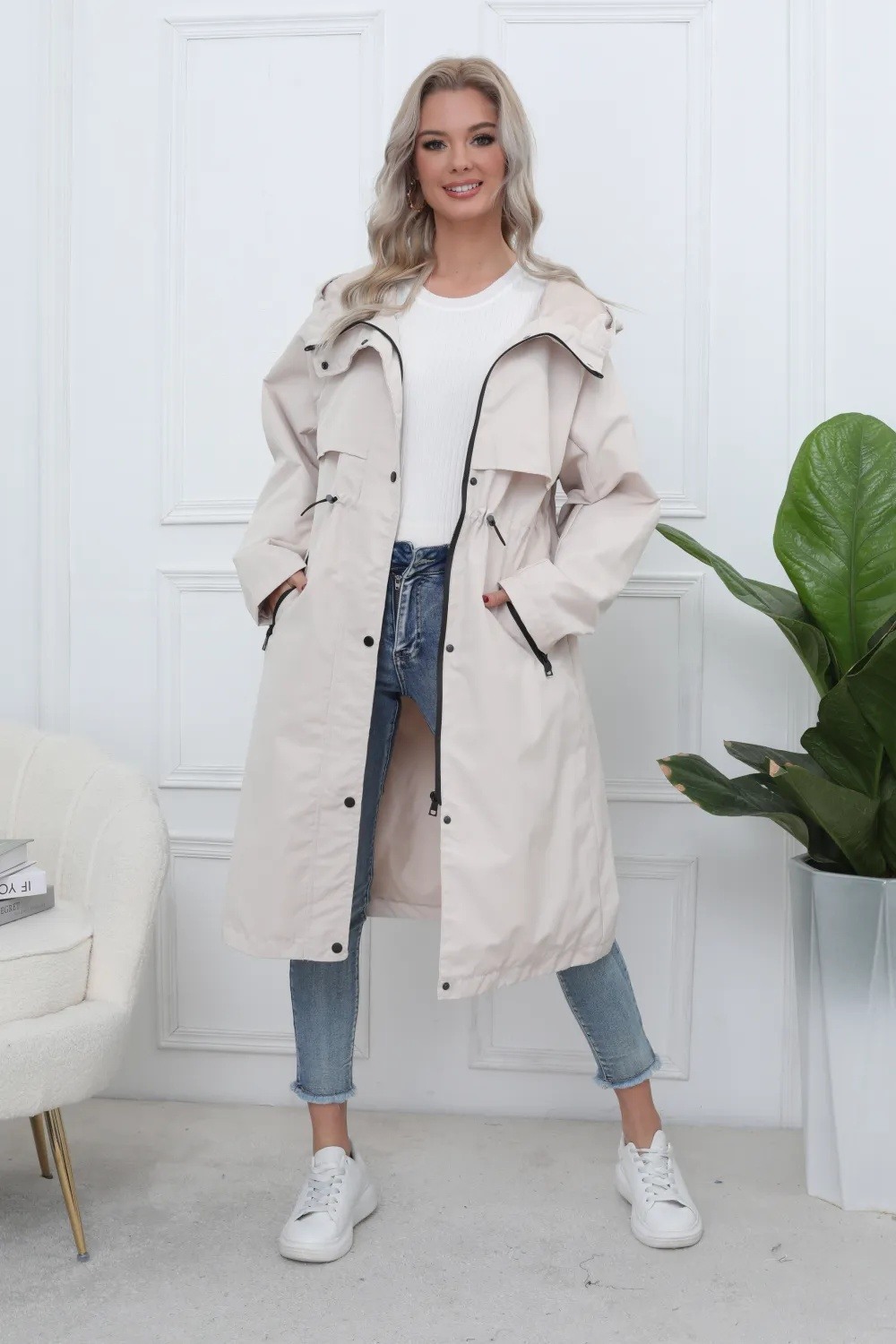 Long Waterproof Hooded Parka - Image 9