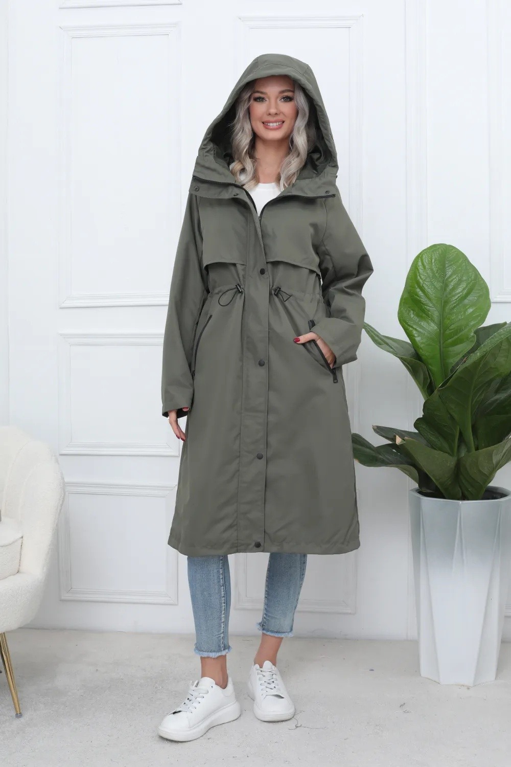 Long Waterproof Hooded Parka - Image 7