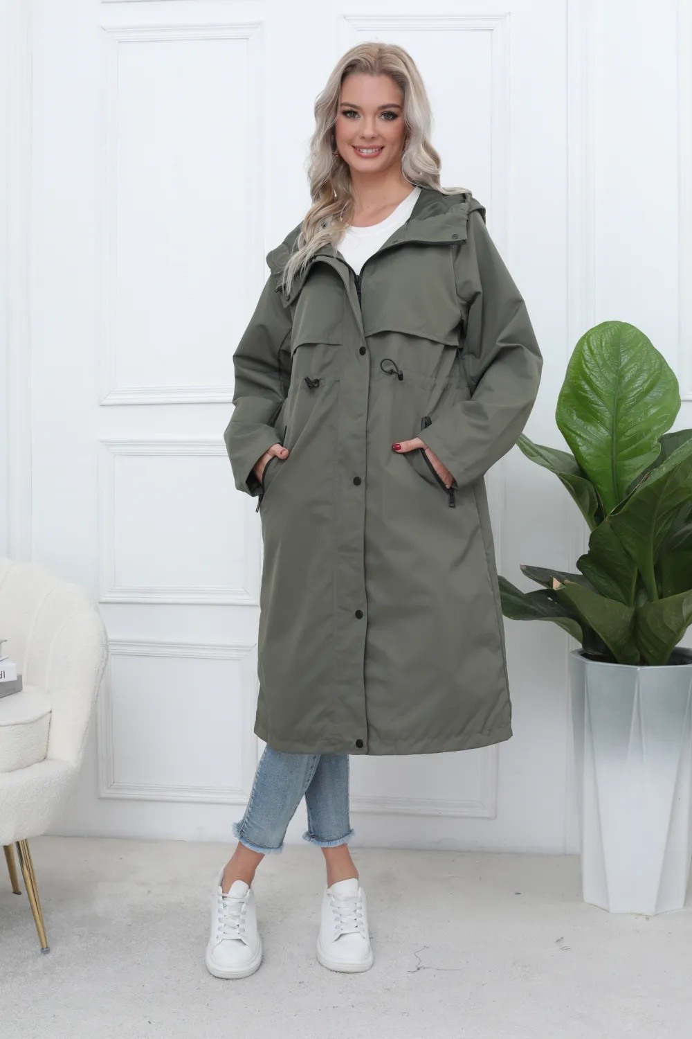 Long Waterproof Hooded Parka - Image 11