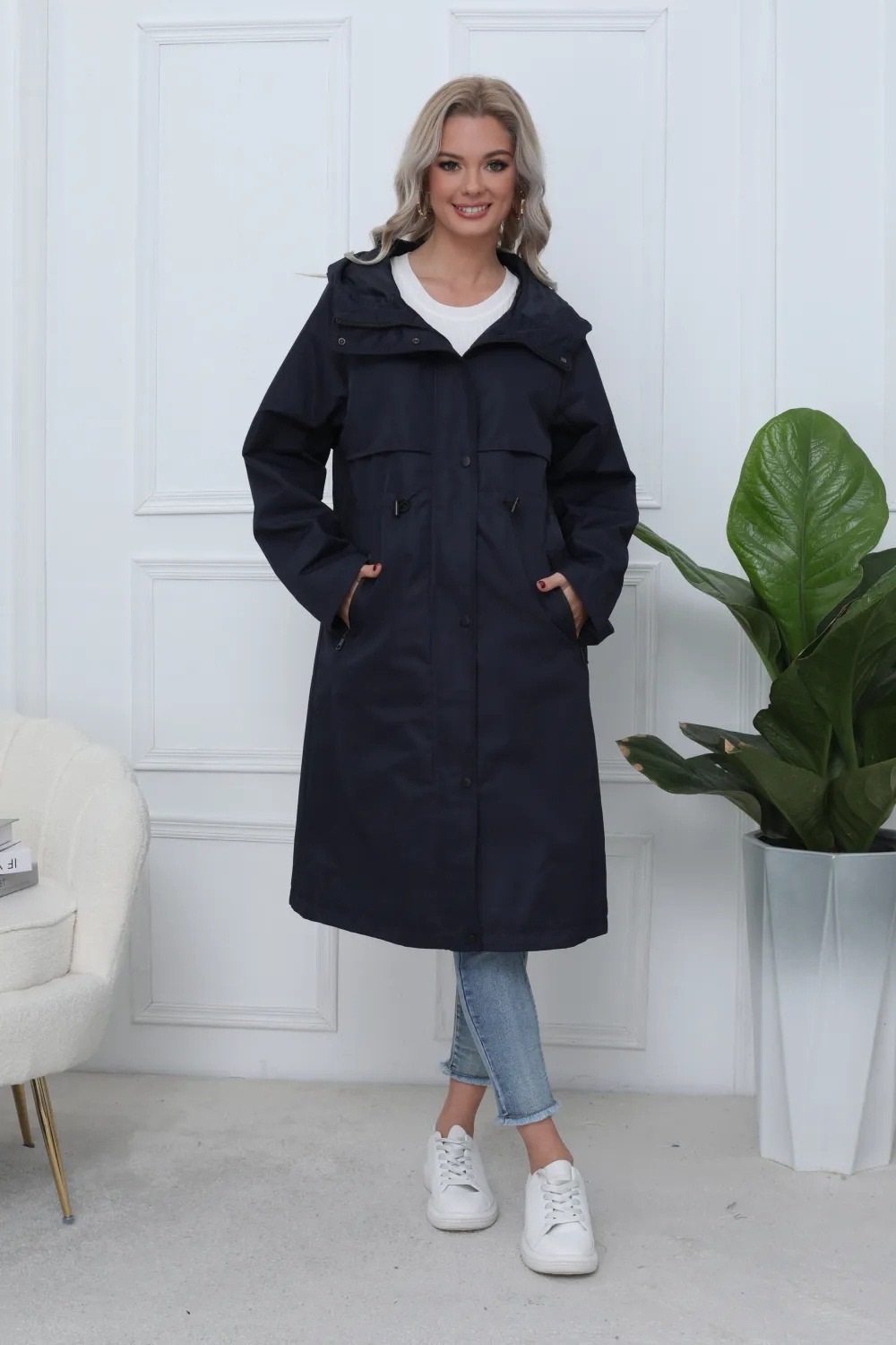 Long Waterproof Hooded Parka - Image 10