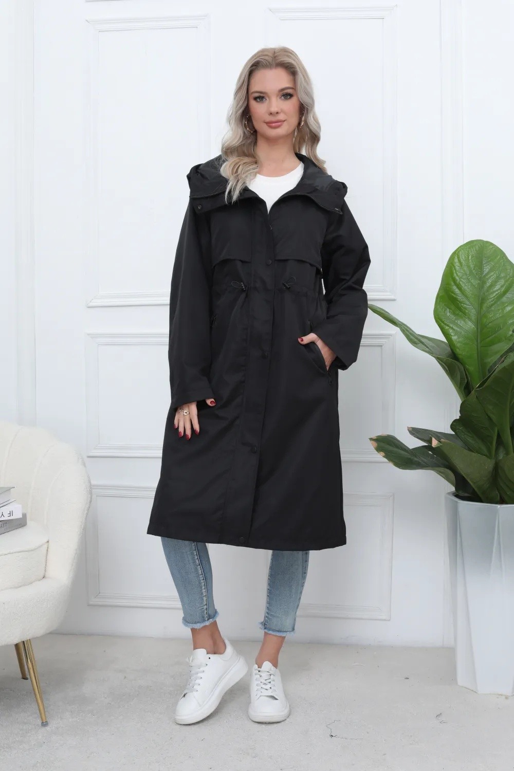 Long Waterproof Hooded Parka - Image 3