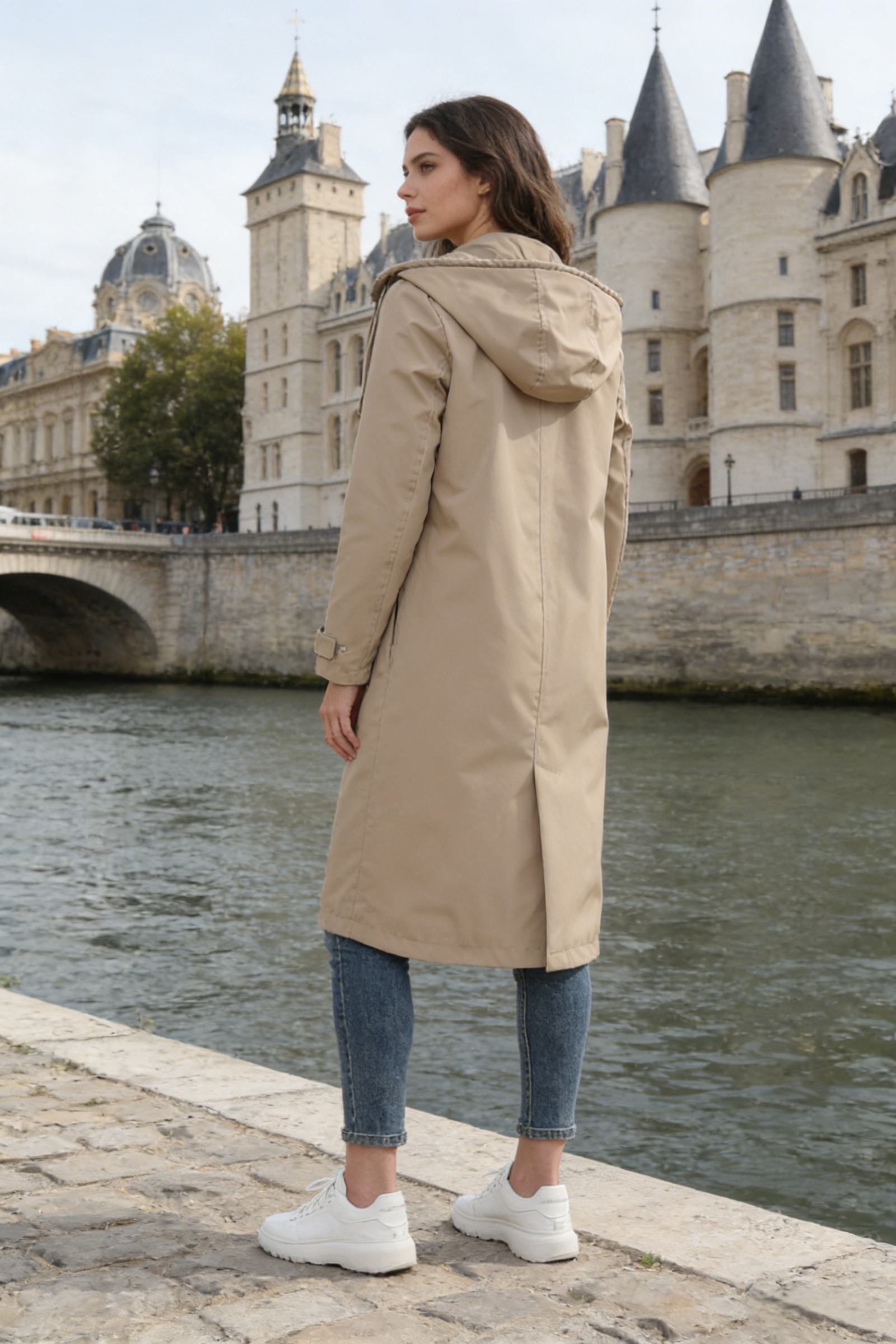 Giacca/Parka lunga leggera impermeabile - Image 5
