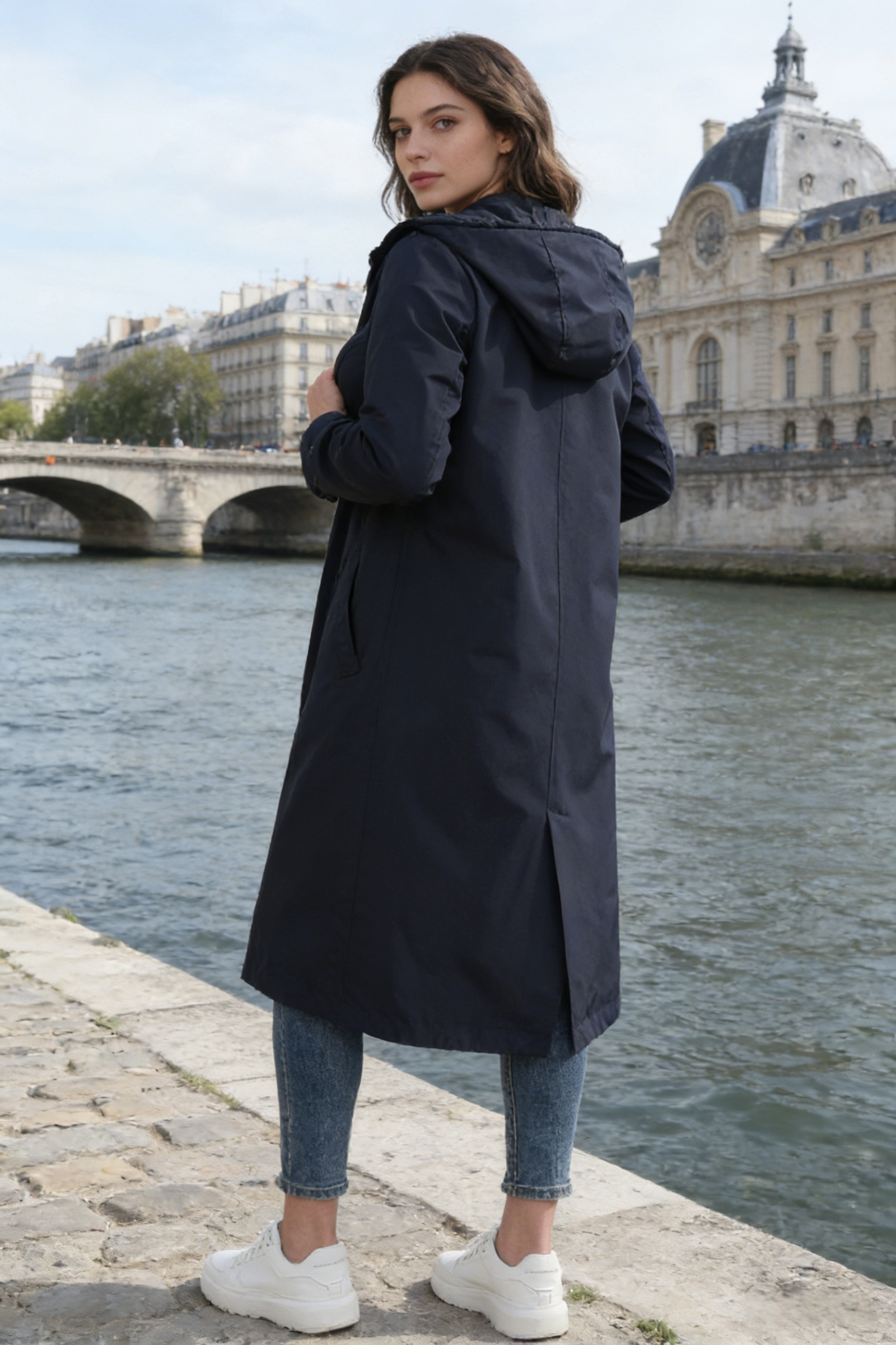 Giacca/Parka lunga leggera impermeabile - Image 7