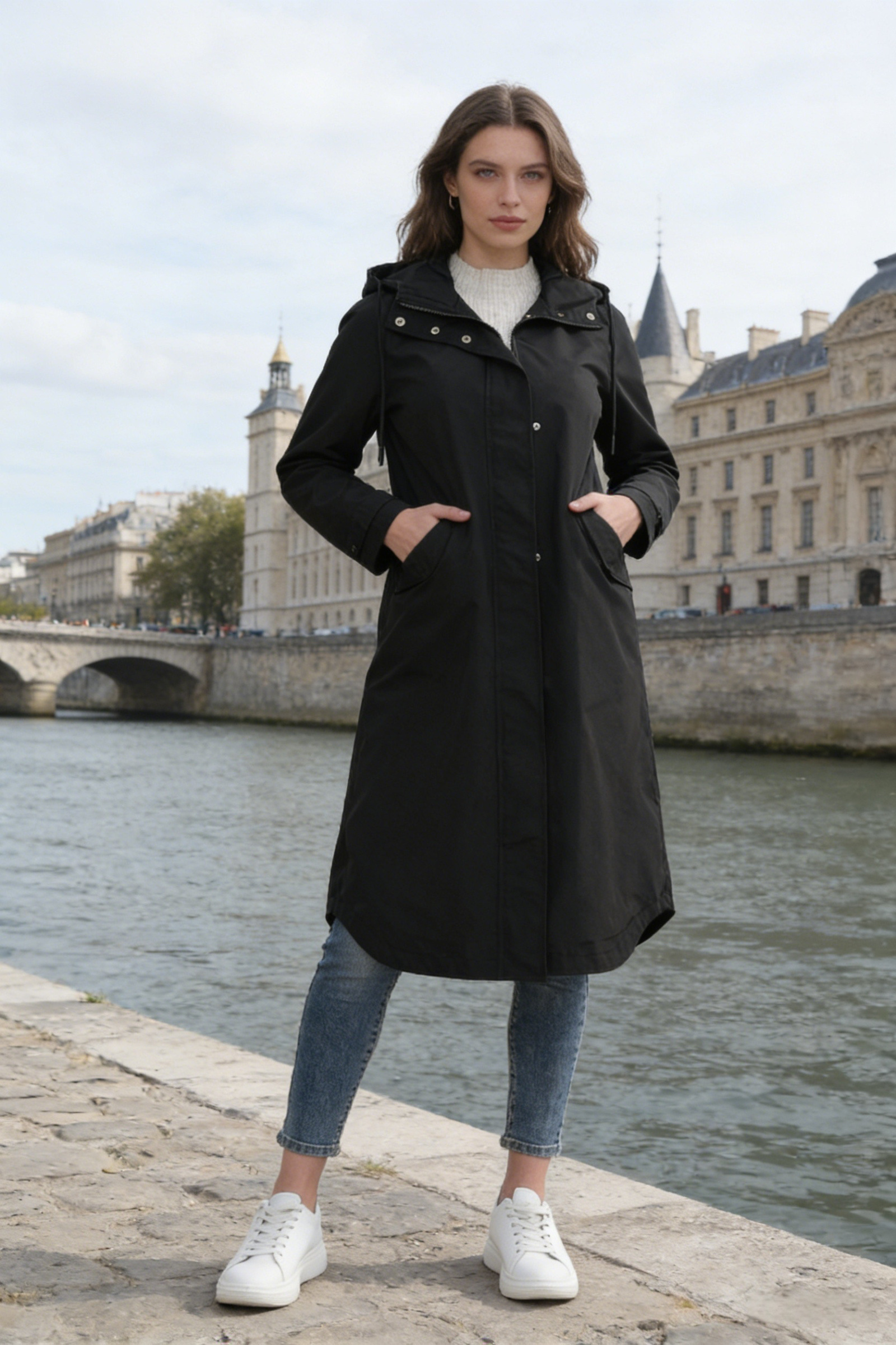 Giacca/Parka lunga leggera impermeabile - Image 2