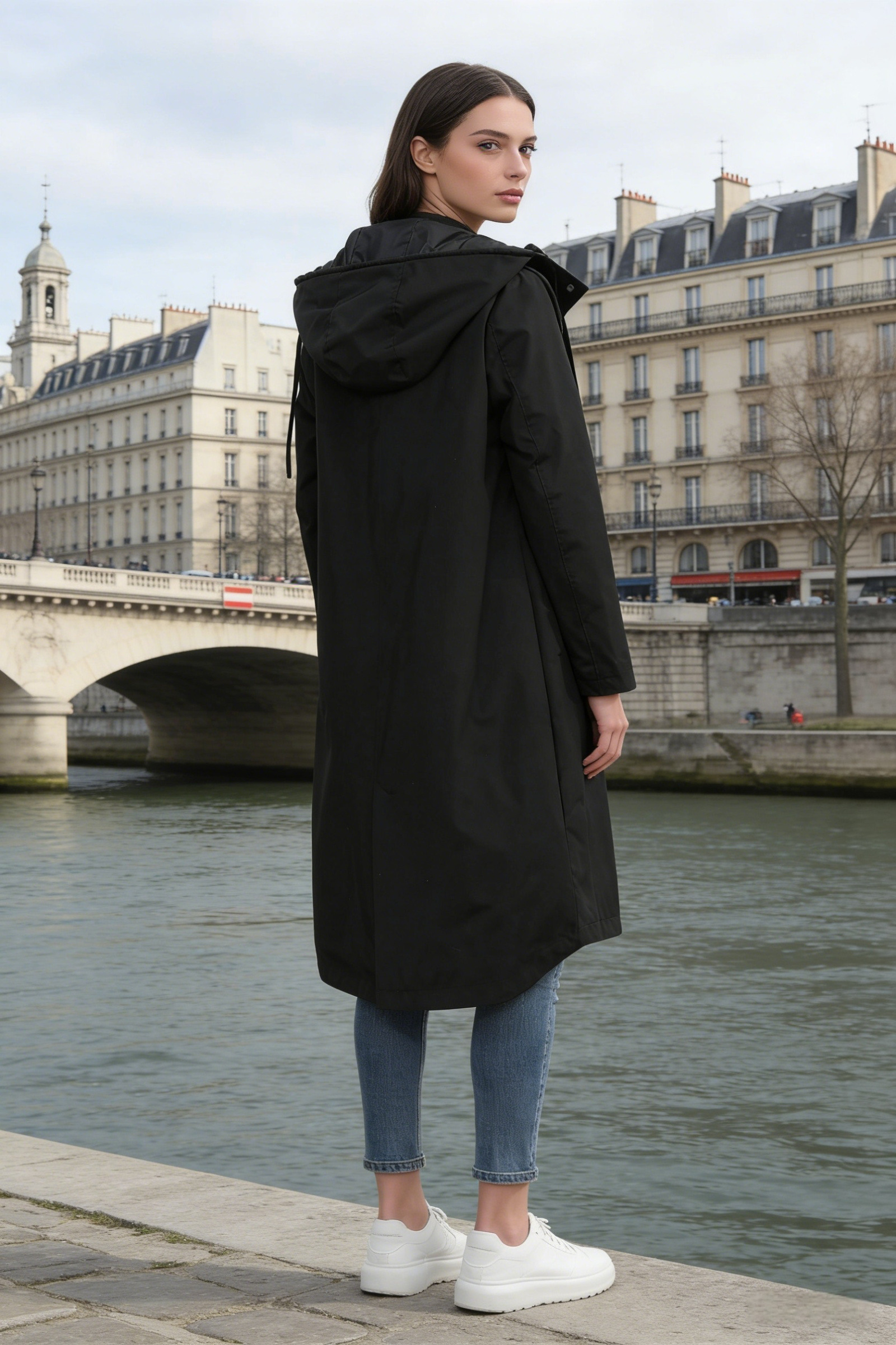 Giacca/Parka lunga leggera impermeabile - Image 8