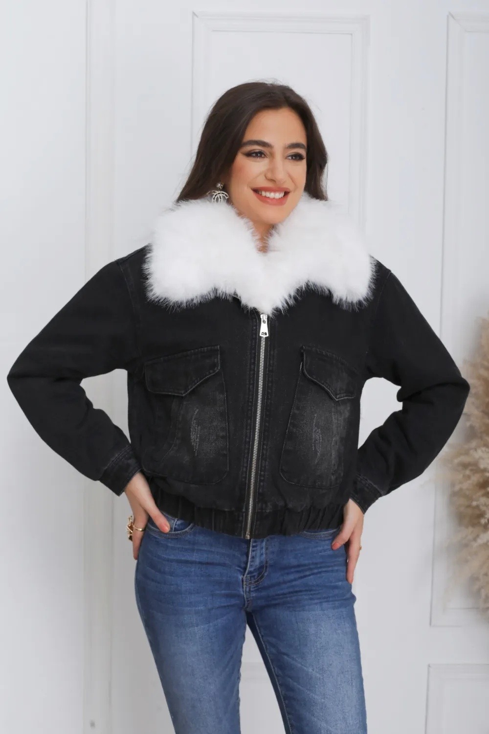 VESTE JEAN FOURRURE - Image 3