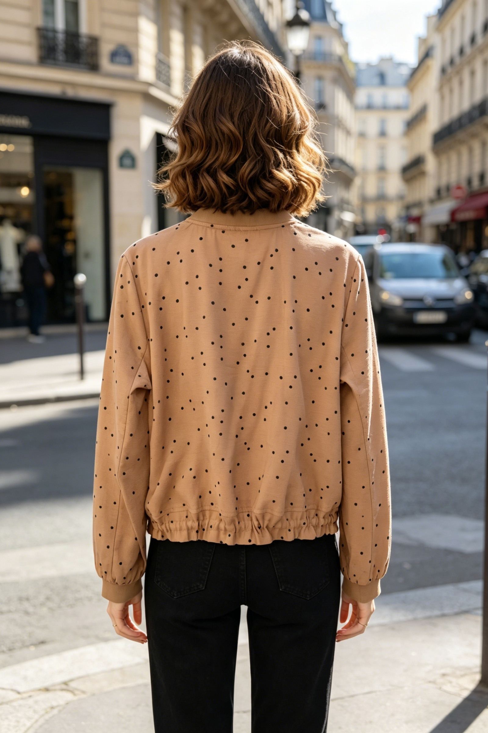 Giacca bomber a pois - Image 4