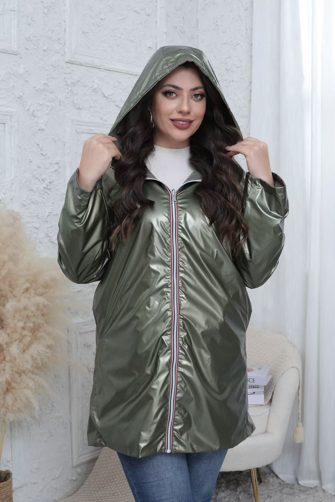 Veste imperméable réversible Grande taille - Image 14