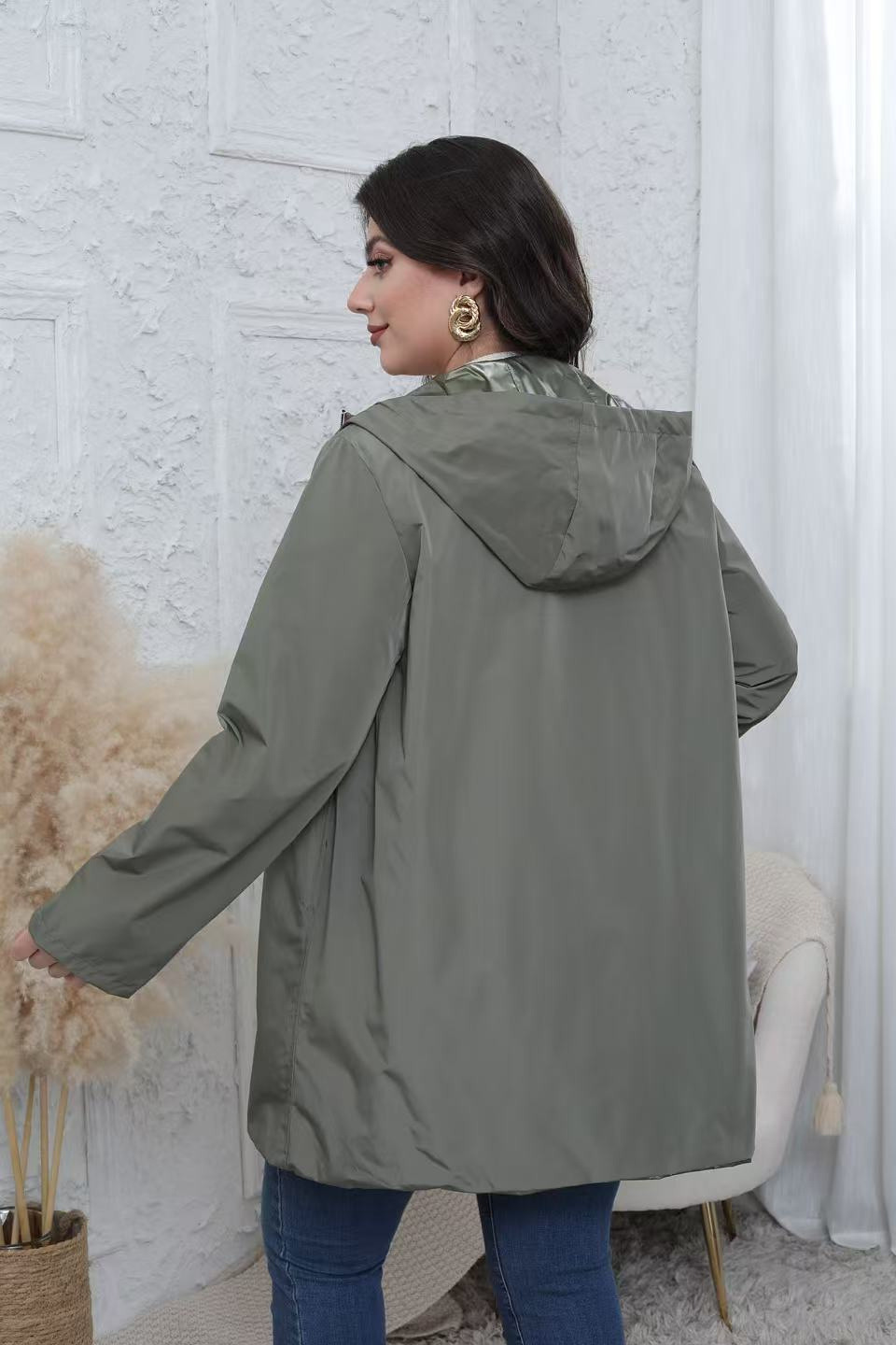 Veste imperméable réversible Grande taille - Image 11