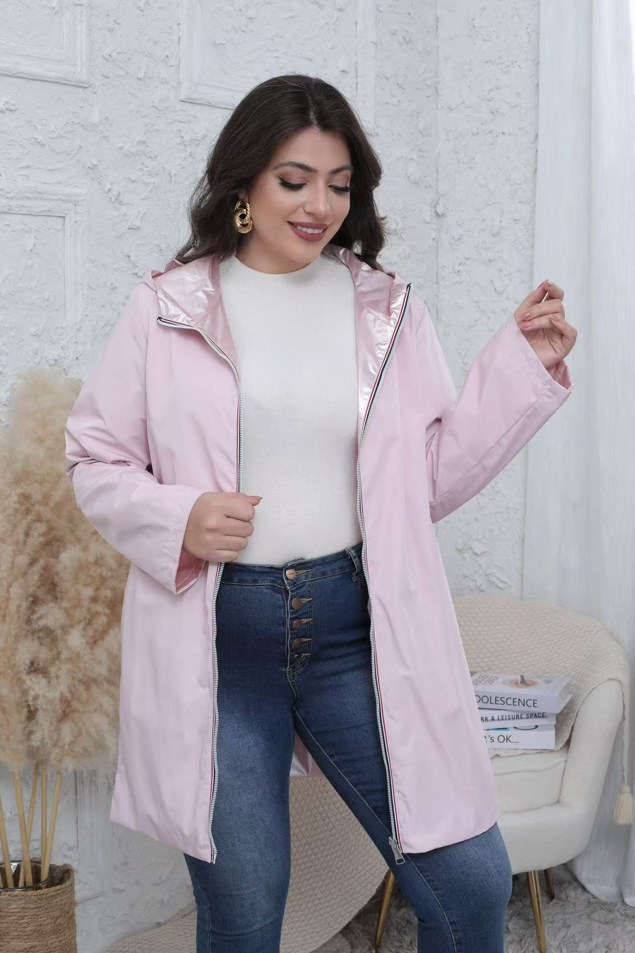 Veste imperméable réversible Grande taille - Image 6