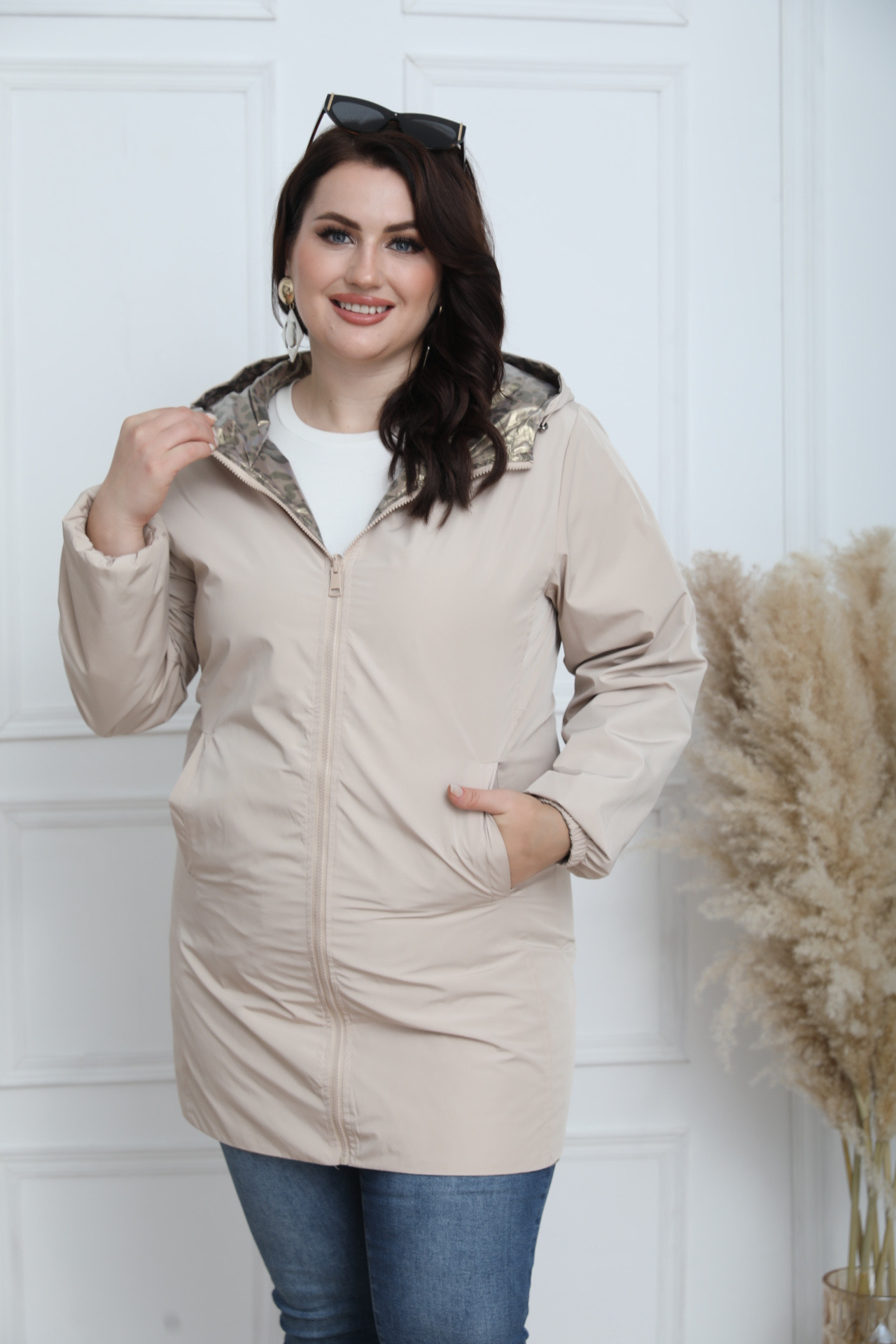 PLUS SIZE REVERSIBLE LEOPARD JACKET - Image 9