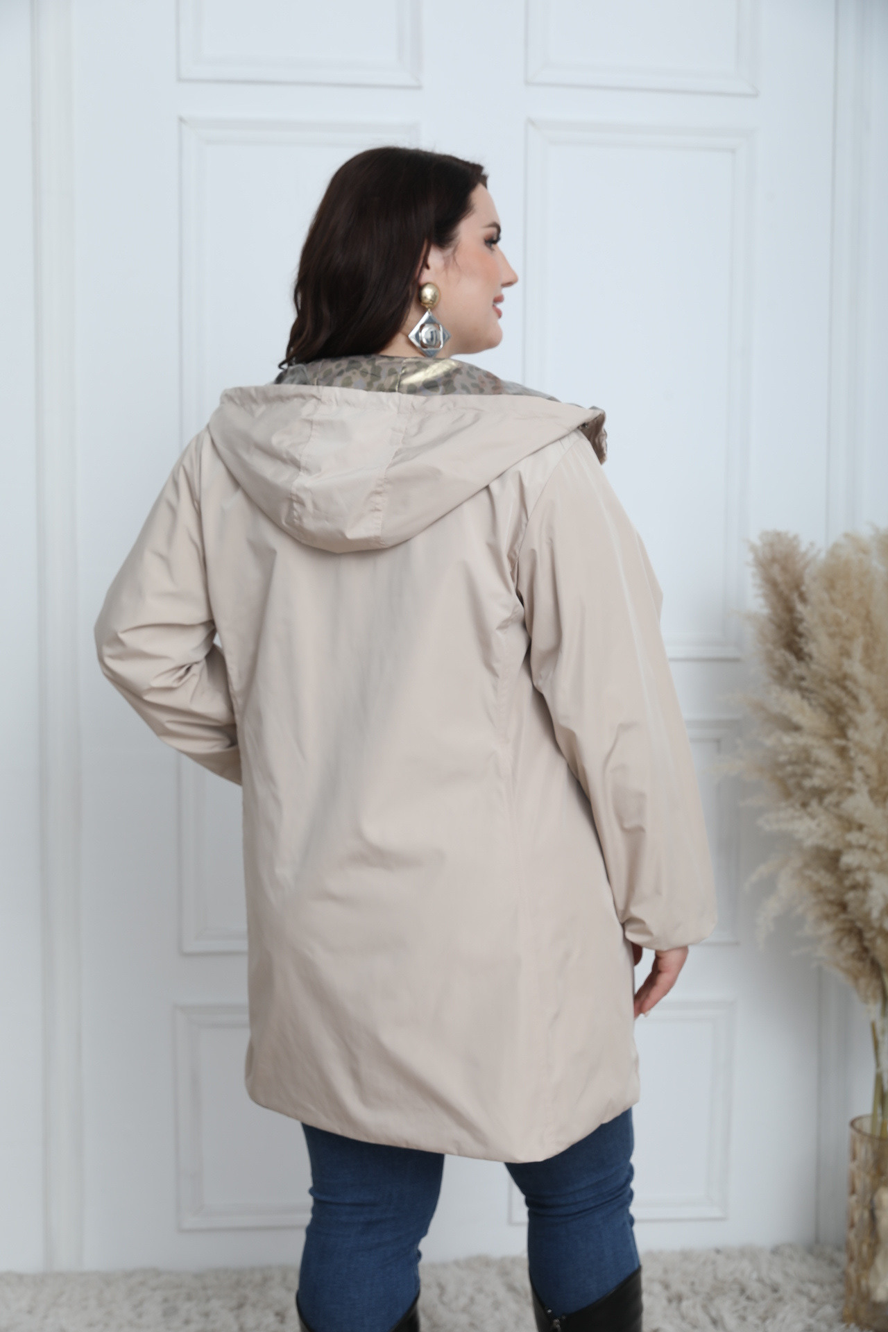 PLUS SIZE REVERSIBLE LEOPARD JACKET - Image 14