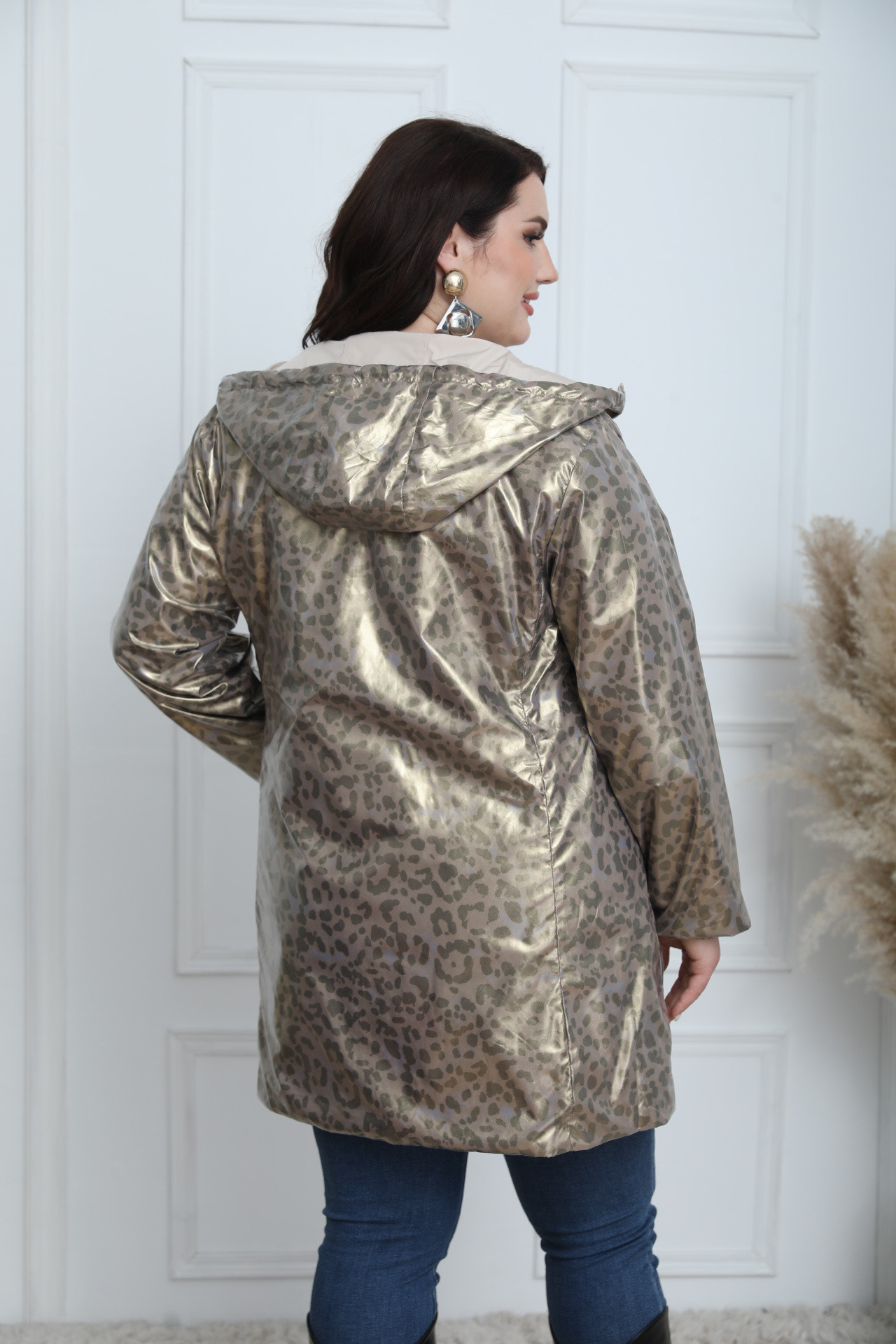 PLUS SIZE REVERSIBLE LEOPARD JACKET - Image 21