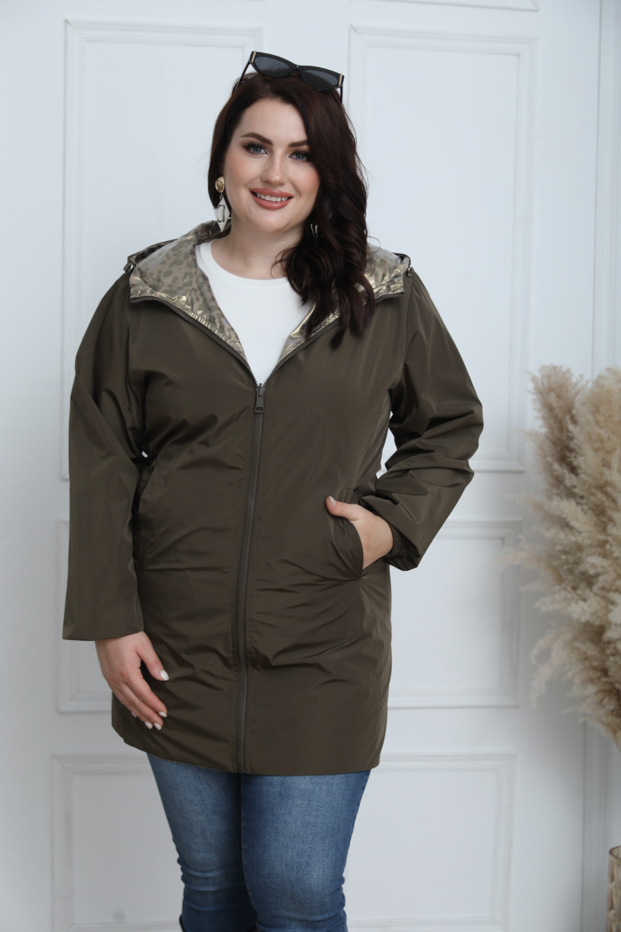 PLUS SIZE REVERSIBLE LEOPARD JACKET - Image 10