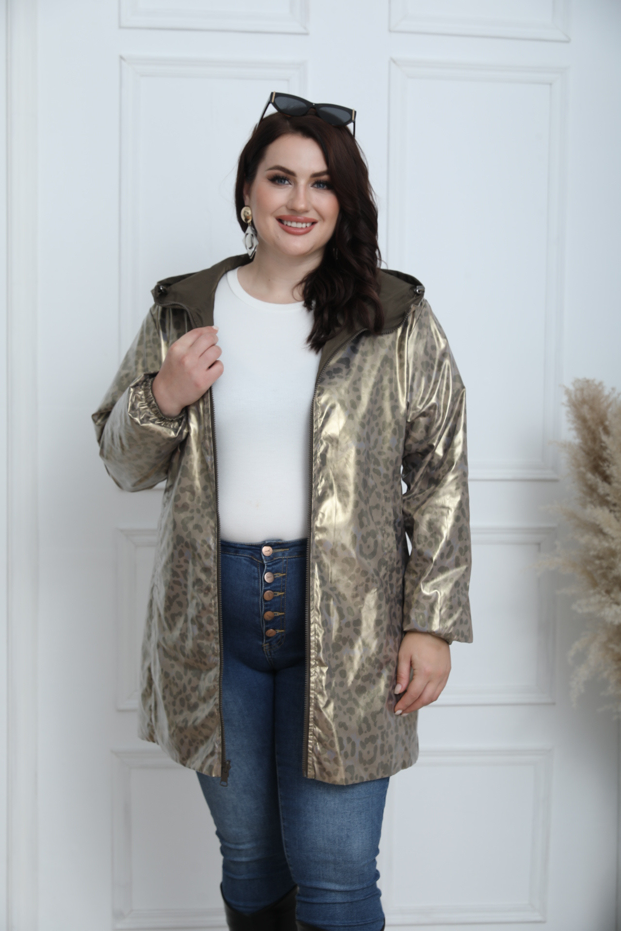 PLUS SIZE REVERSIBLE LEOPARD JACKET - Image 16