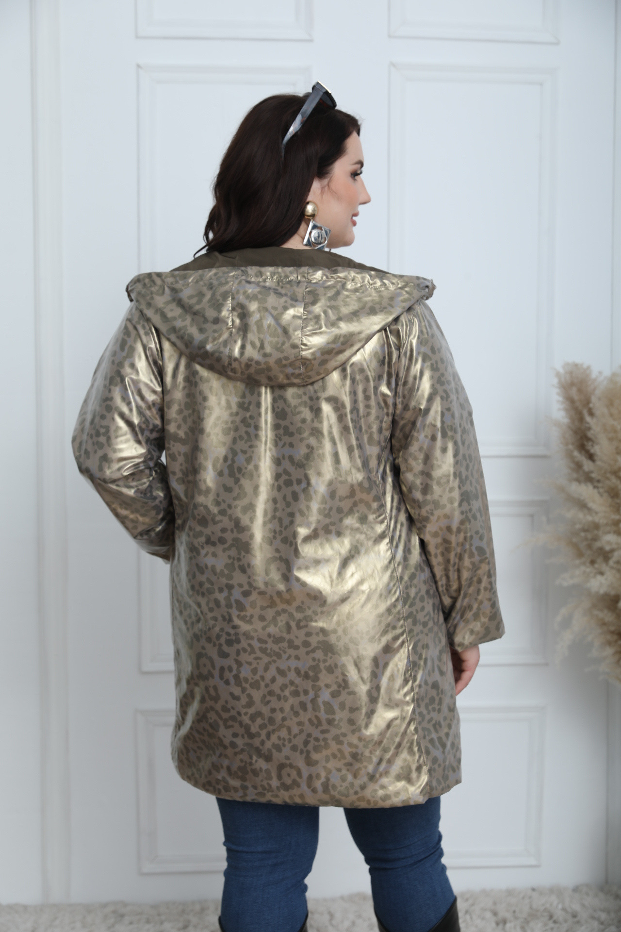 PLUS SIZE REVERSIBLE LEOPARD JACKET - Image 24