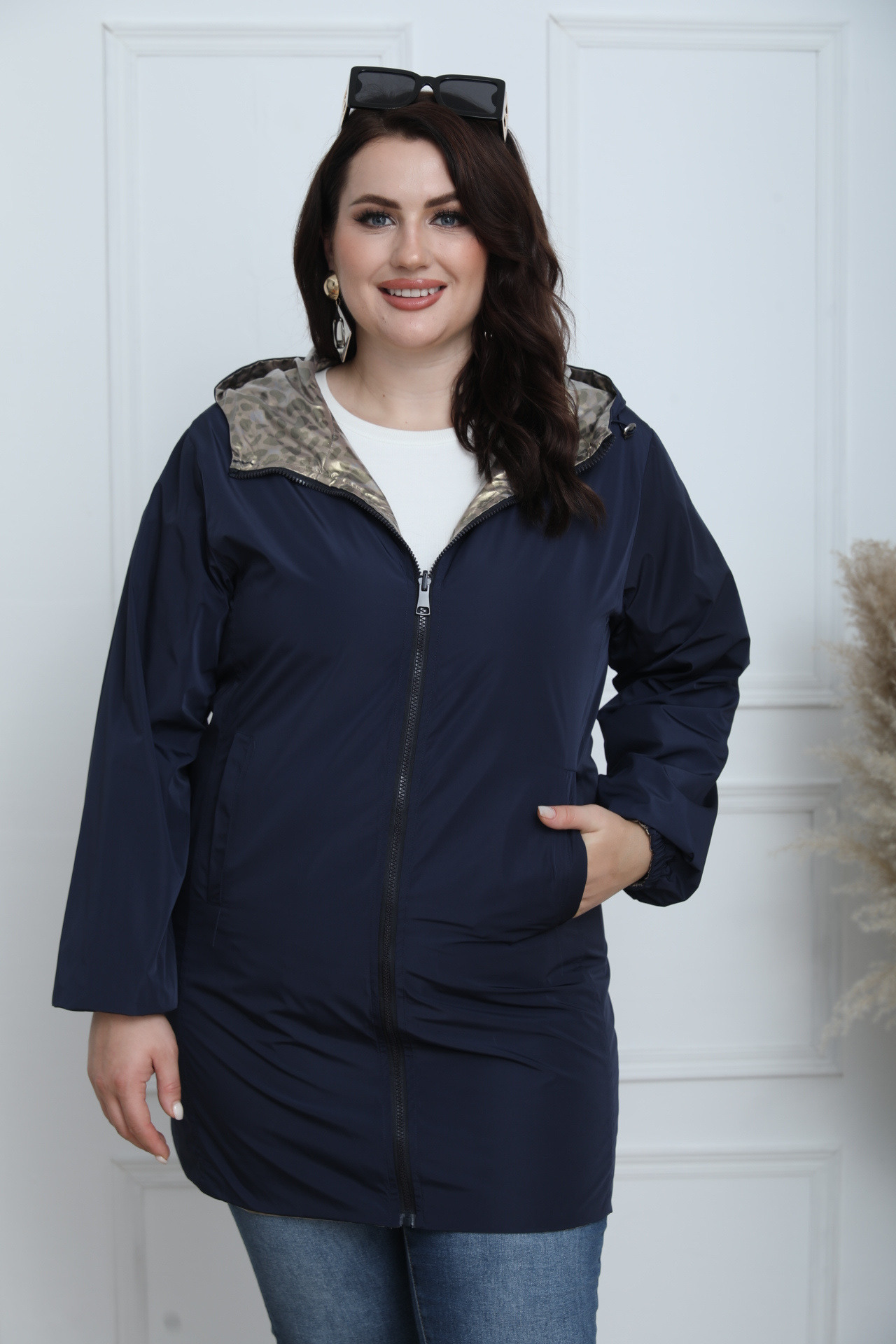 PLUS SIZE REVERSIBLE LEOPARD JACKET - Image 6