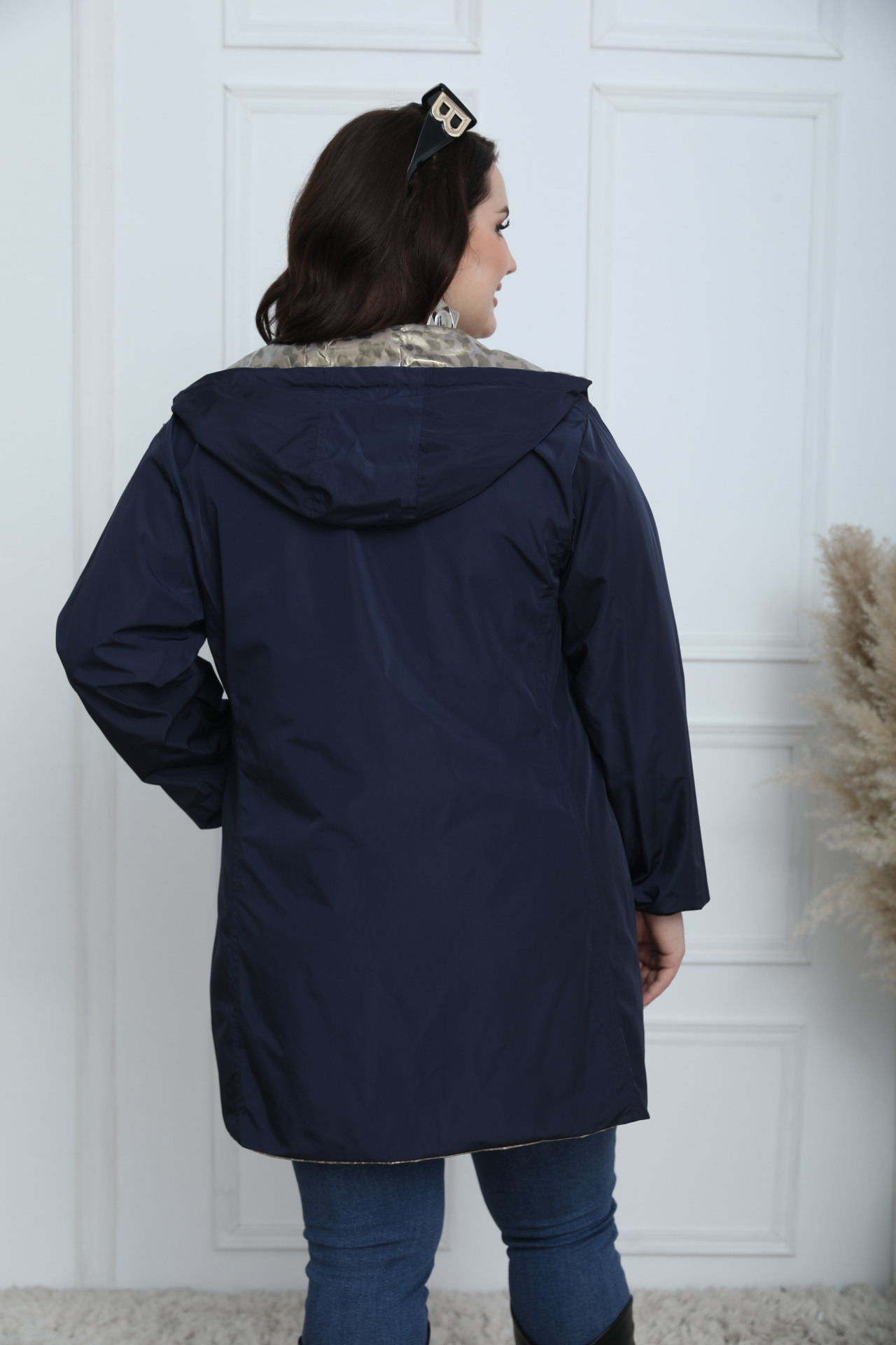 PLUS SIZE REVERSIBLE LEOPARD JACKET - Image 11