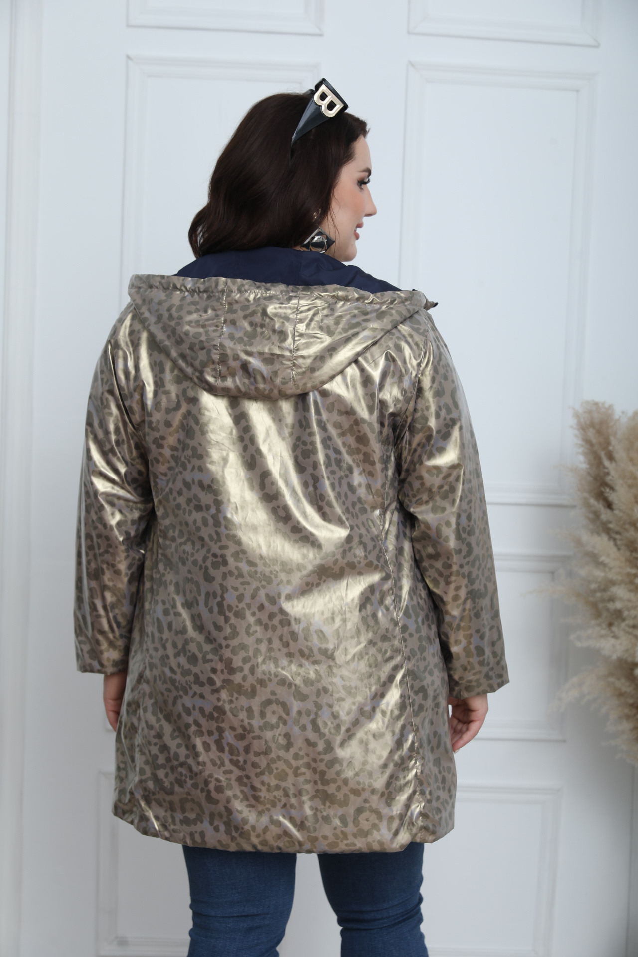 PLUS SIZE REVERSIBLE LEOPARD JACKET - Image 22