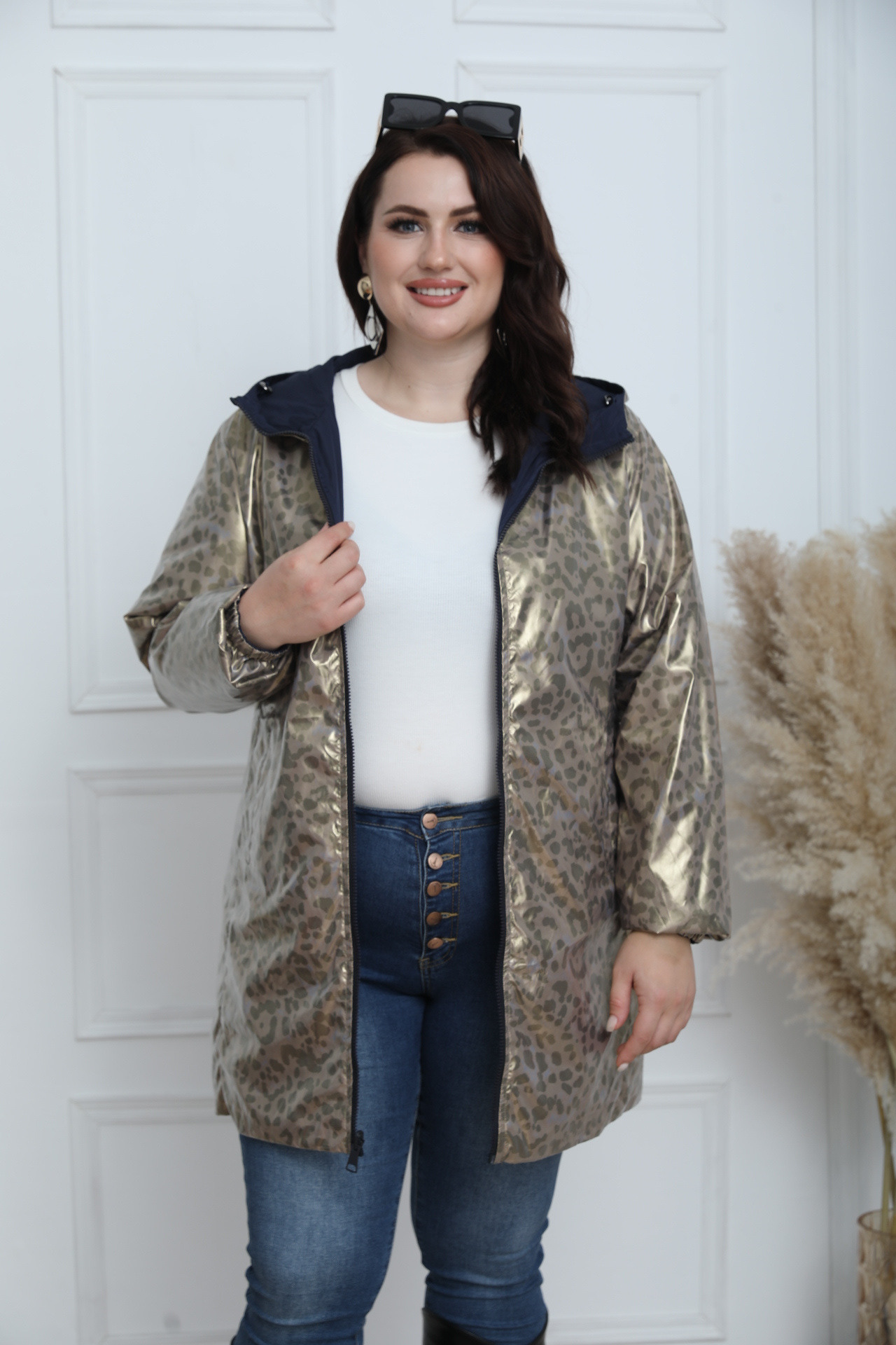 PLUS SIZE REVERSIBLE LEOPARD JACKET - Image 19