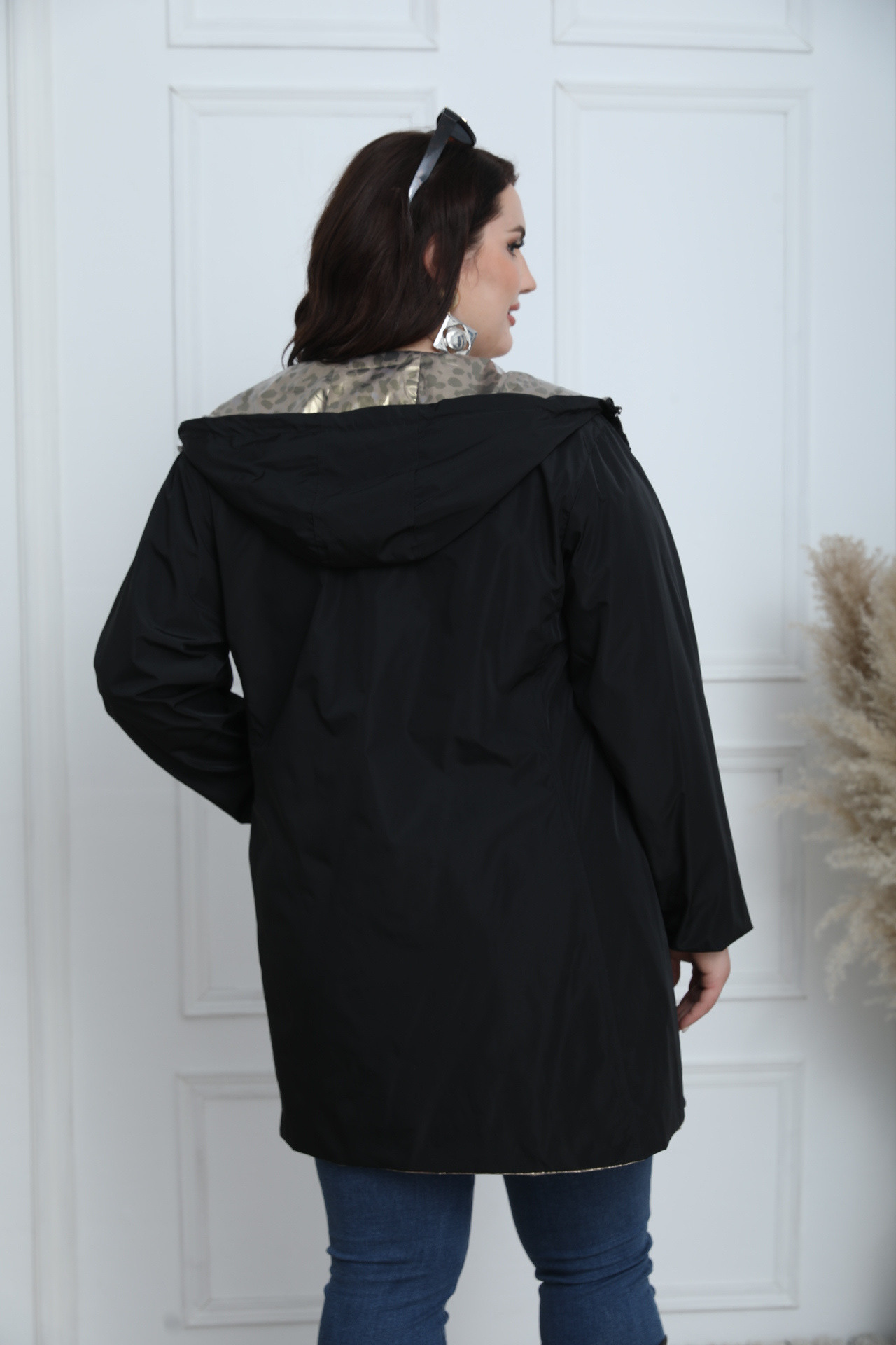 PLUS SIZE REVERSIBLE LEOPARD JACKET - Image 15