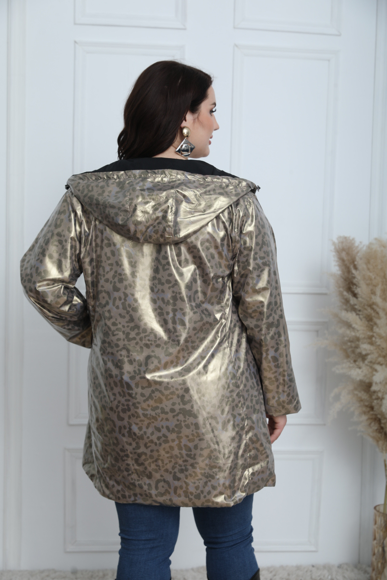 PLUS SIZE REVERSIBLE LEOPARD JACKET - Image 23