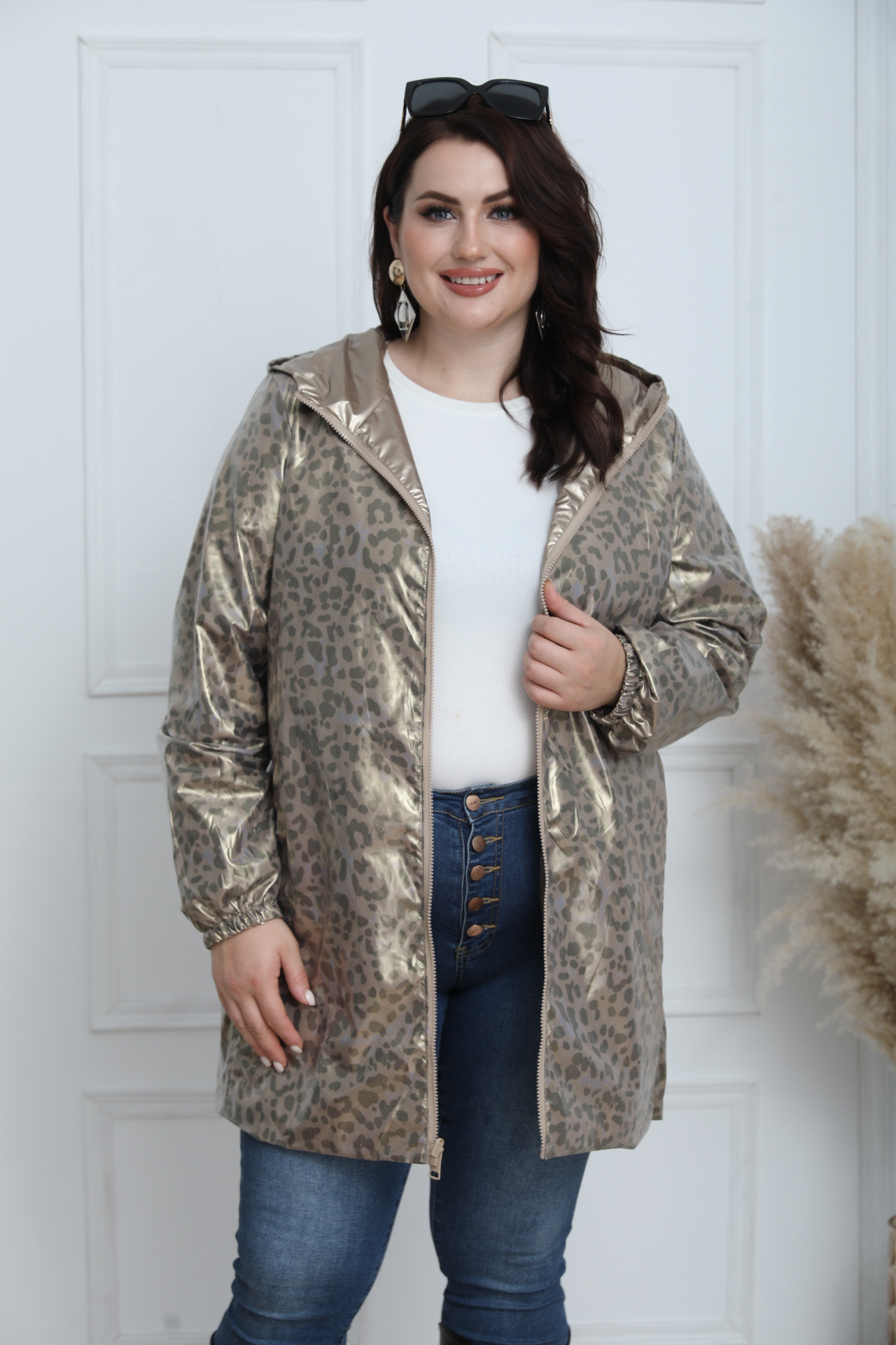 PLUS SIZE REVERSIBLE LEOPARD JACKET - Image 17