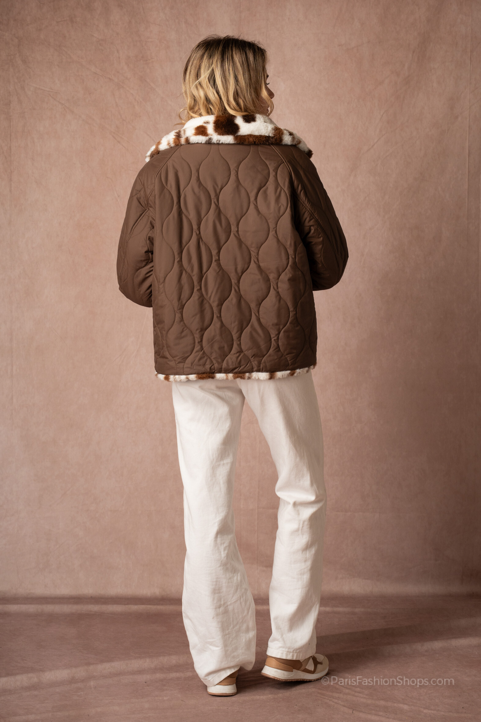 Chaqueta Reversible con Forro y Estampado - Image 11