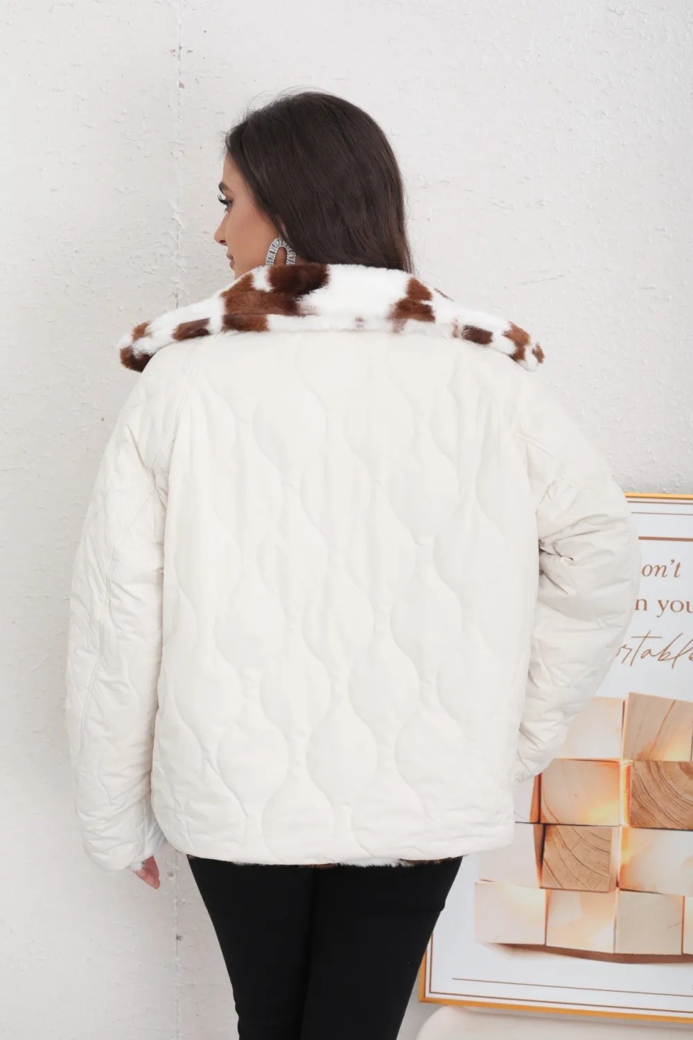 Chaqueta Reversible con Forro y Estampado - Image 8