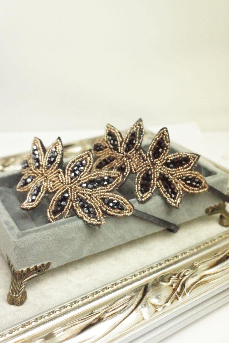 Wholesaler MET-MOI - Pearl and crystal pattern headband