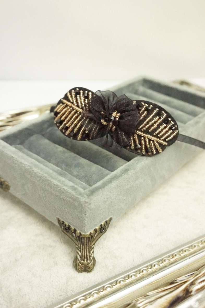 Wholesaler MET-MOI - Pearl and crystal pattern headband