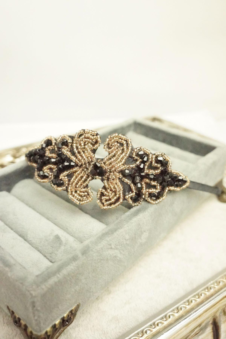 Wholesaler MET-MOI - Pearl and crystal pattern headband