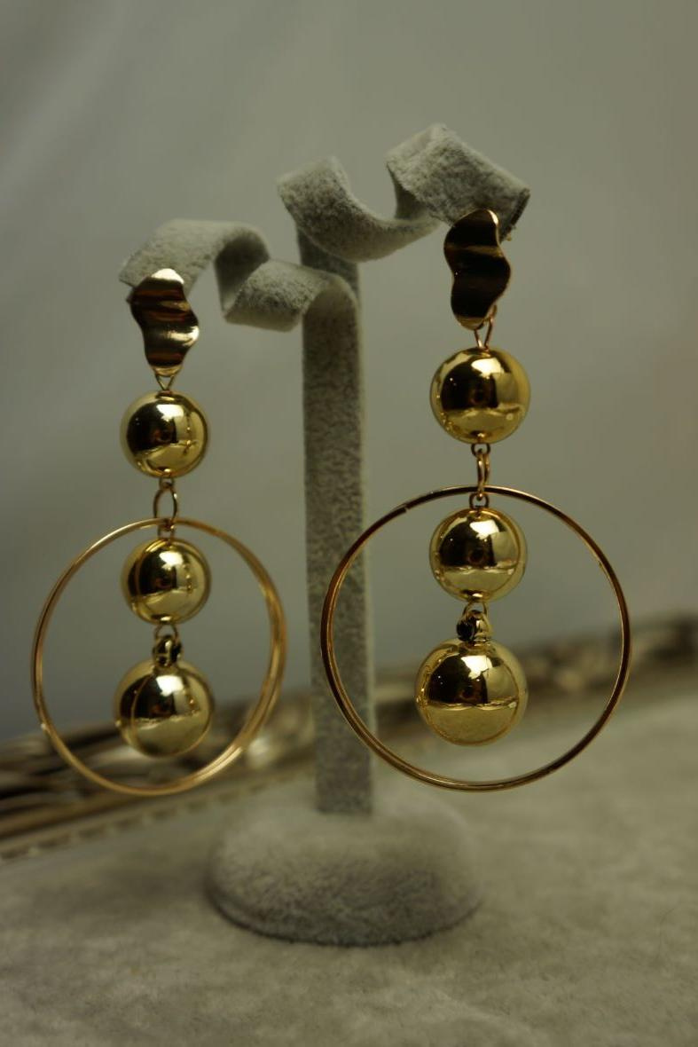 Wholesaler MET-MOI - ball dangle earring
