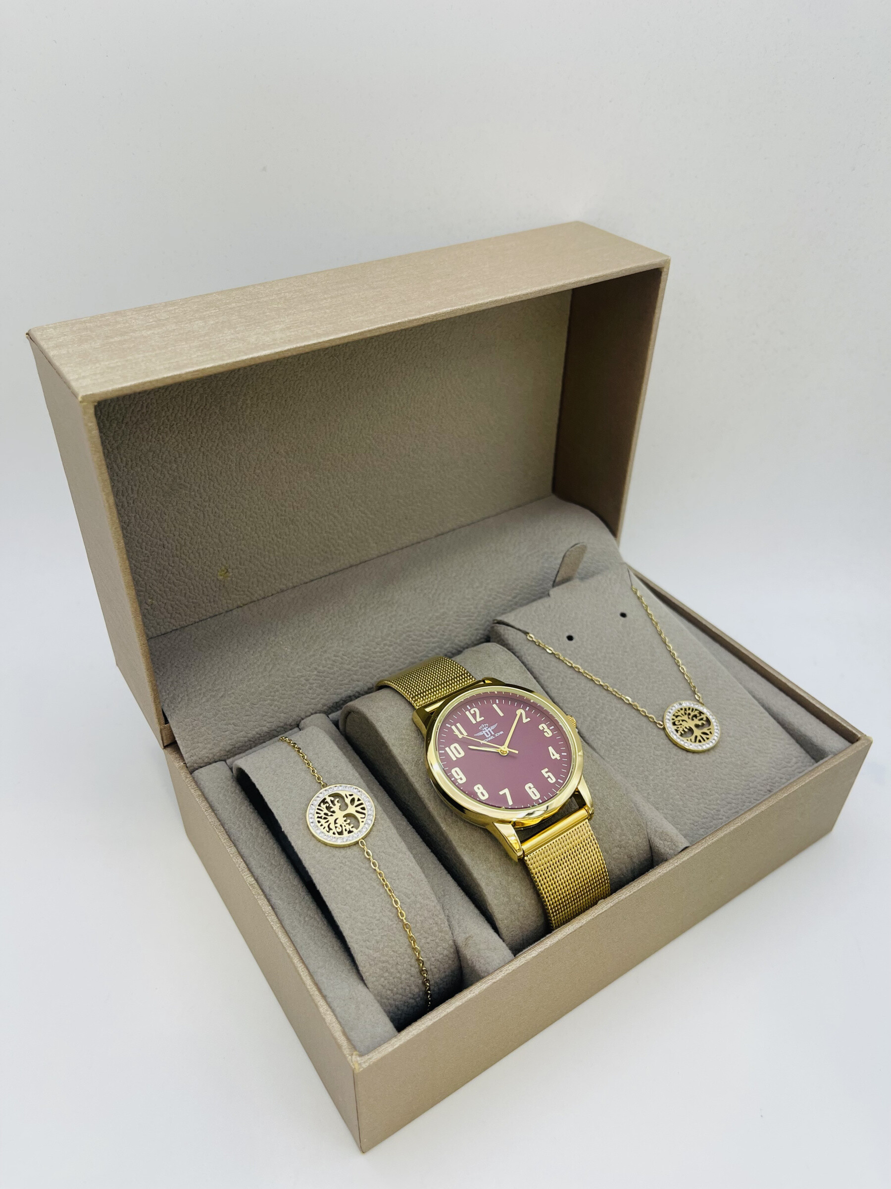 Grossista Michael John Montres - Michael John Woman Watch Box con gioielli in acciaio