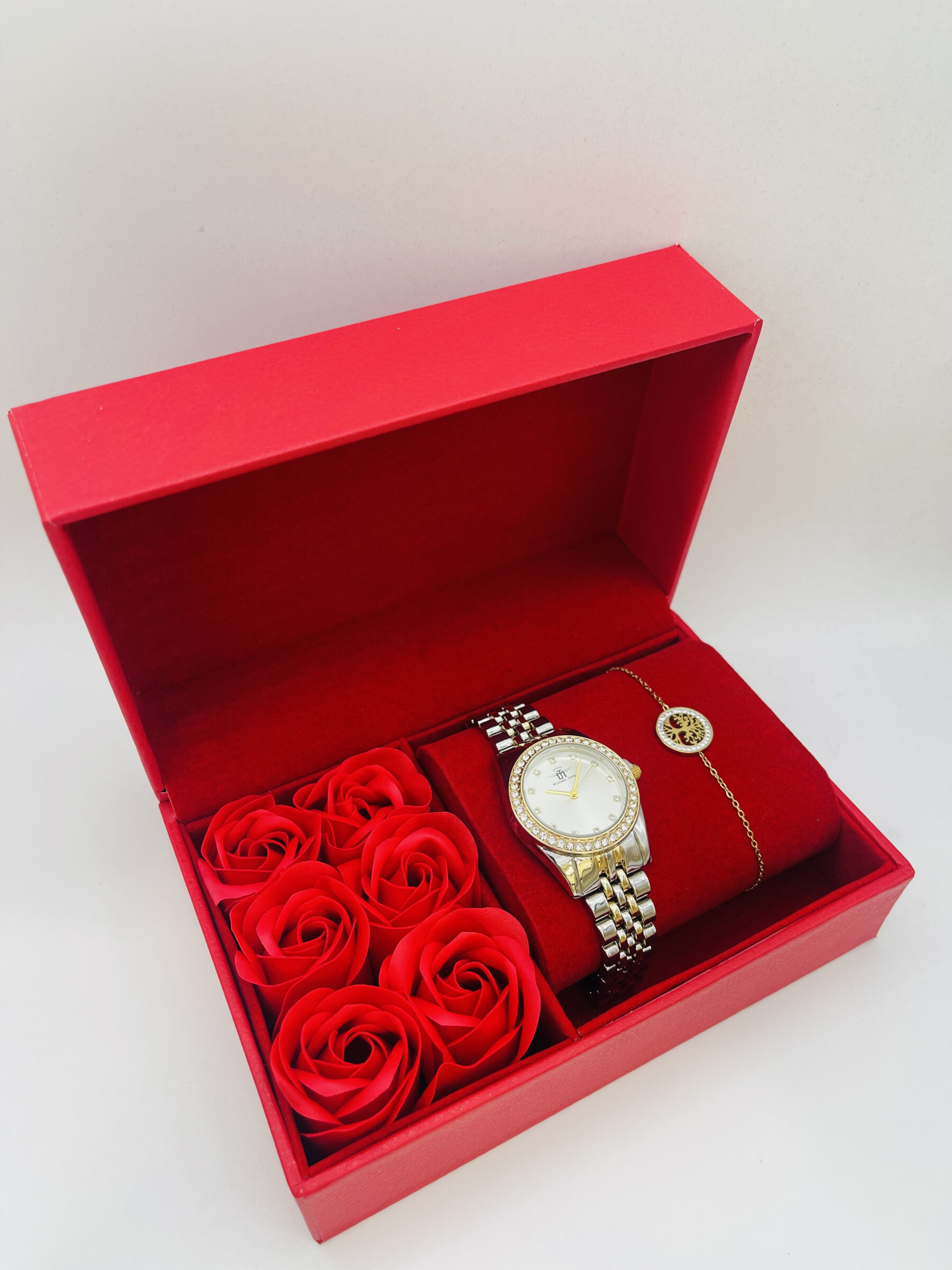 Grossista Michael John Montres - Michael John Woman Watch Box con gioielli in acciaio