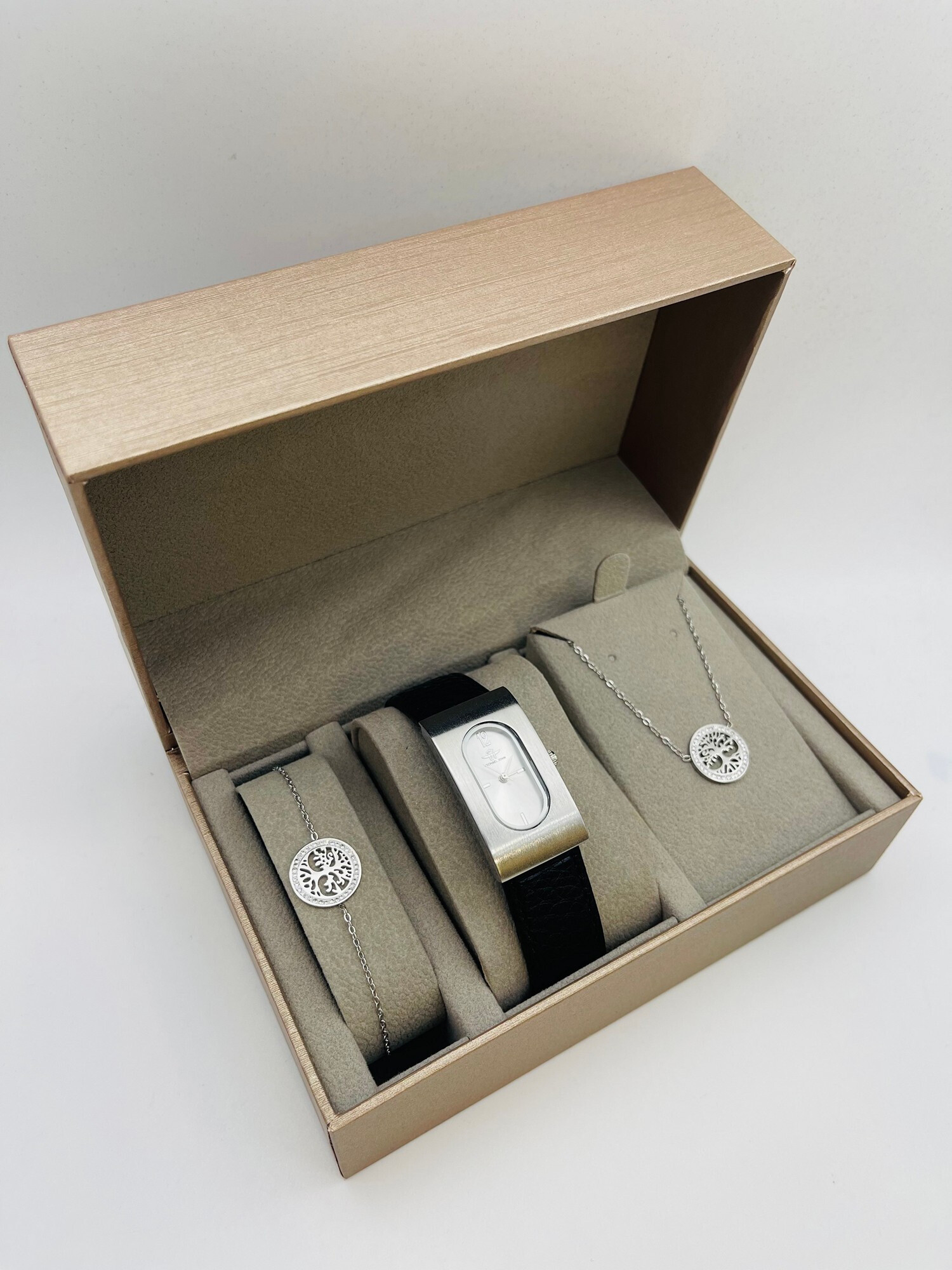 Grossista Michael John Montres - Michael John Woman Watch Box con gioielli in acciaio