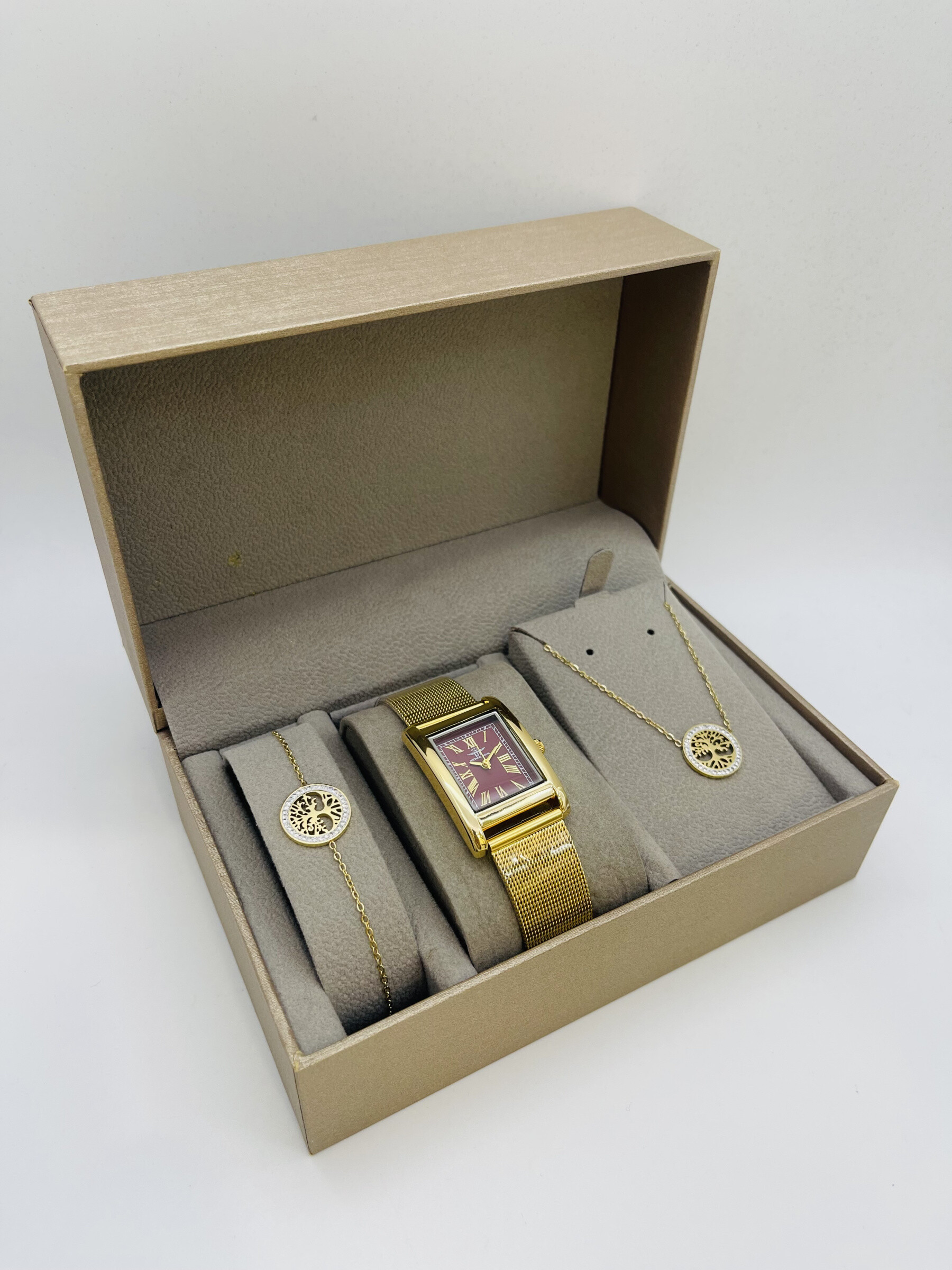 Grossista Michael John Montres - Michael John Woman Watch Box con gioielli in acciaio