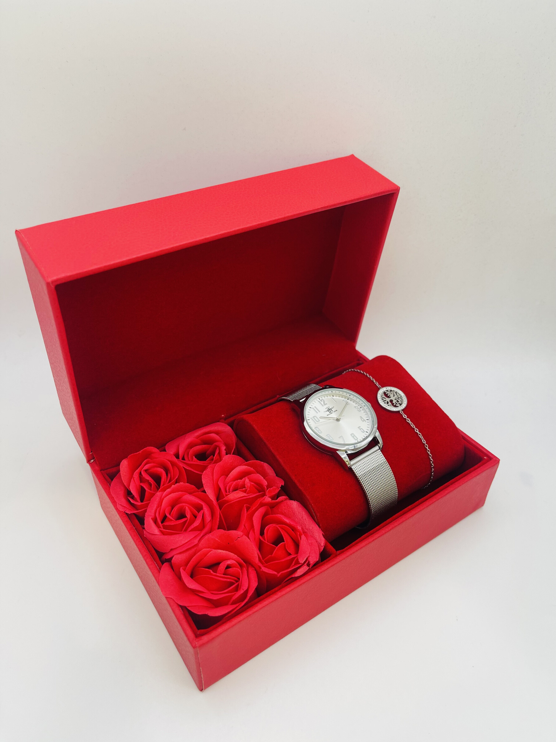 Grossista Michael John Montres - Michael John Woman Watch Box con gioielli in acciaio