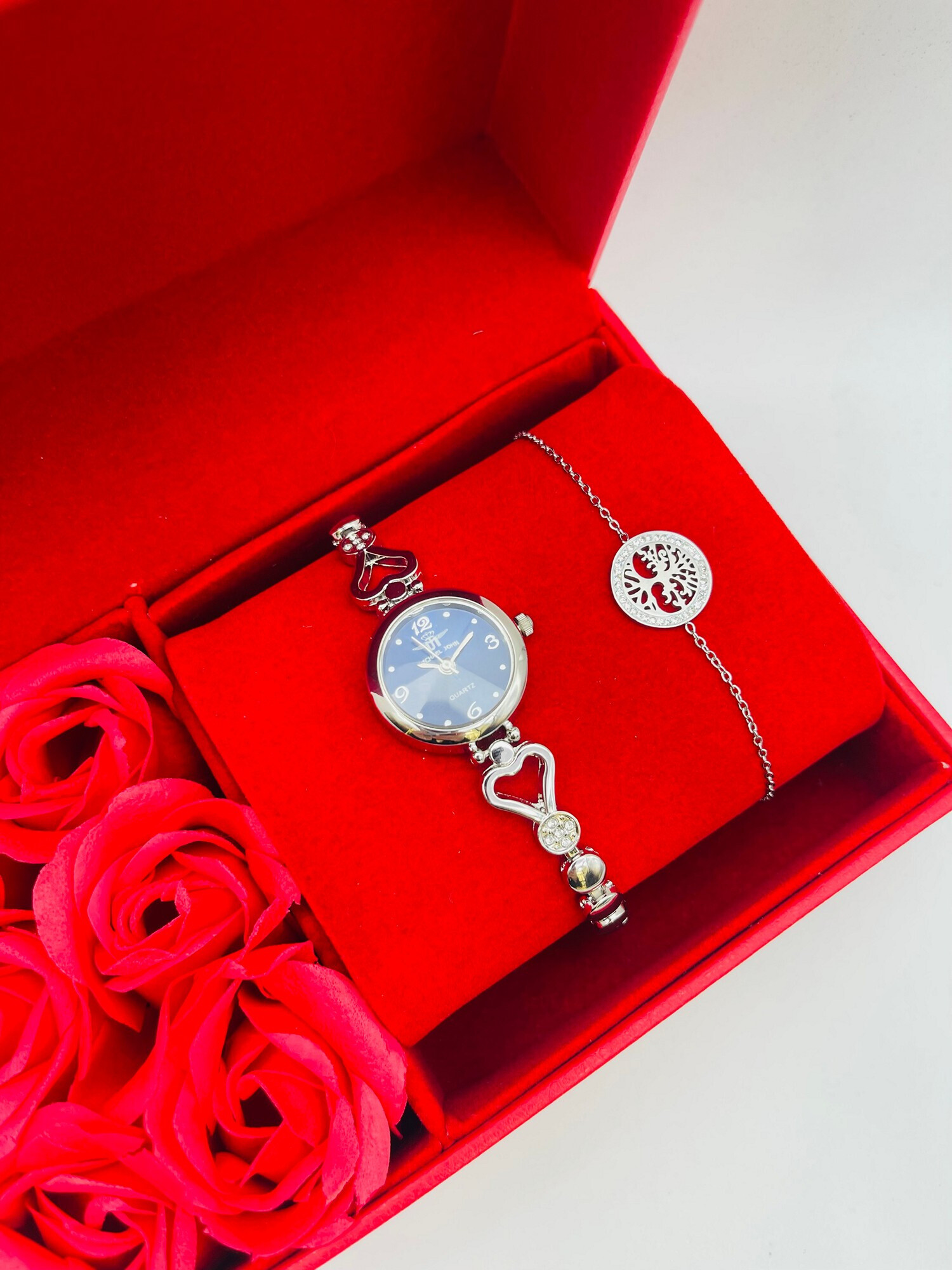 Grossista Michael John Montres - Michael John Woman Watch Box con gioielli in acciaio