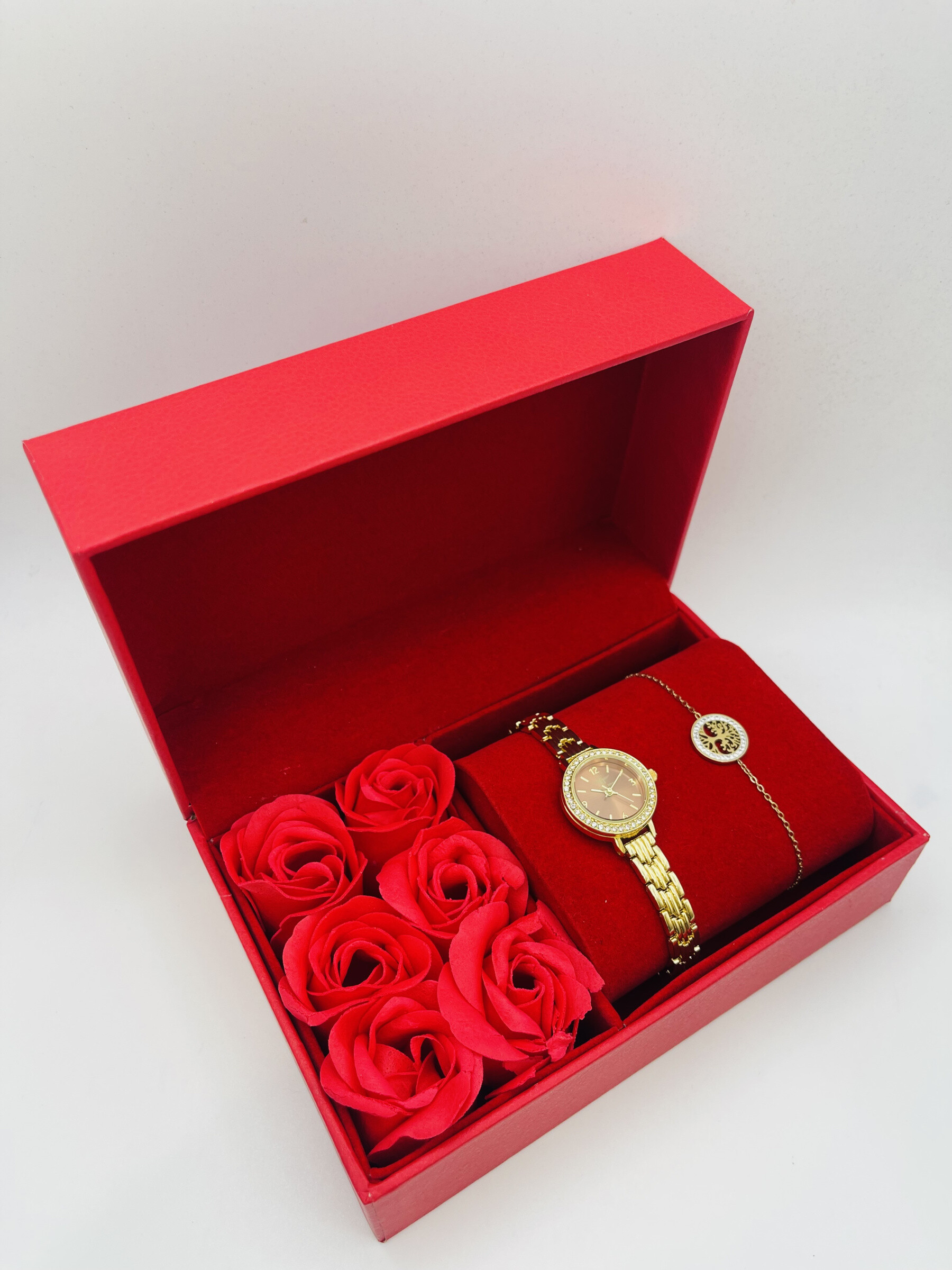Grossista Michael John Montres - Michael John Woman Watch Box con gioielli in acciaio