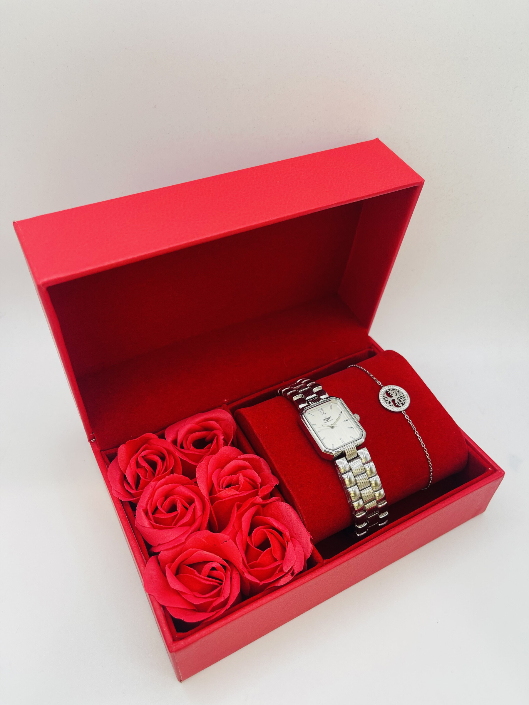 Grossista Michael John Montres - Michael John Woman Watch Box con gioielli in acciaio