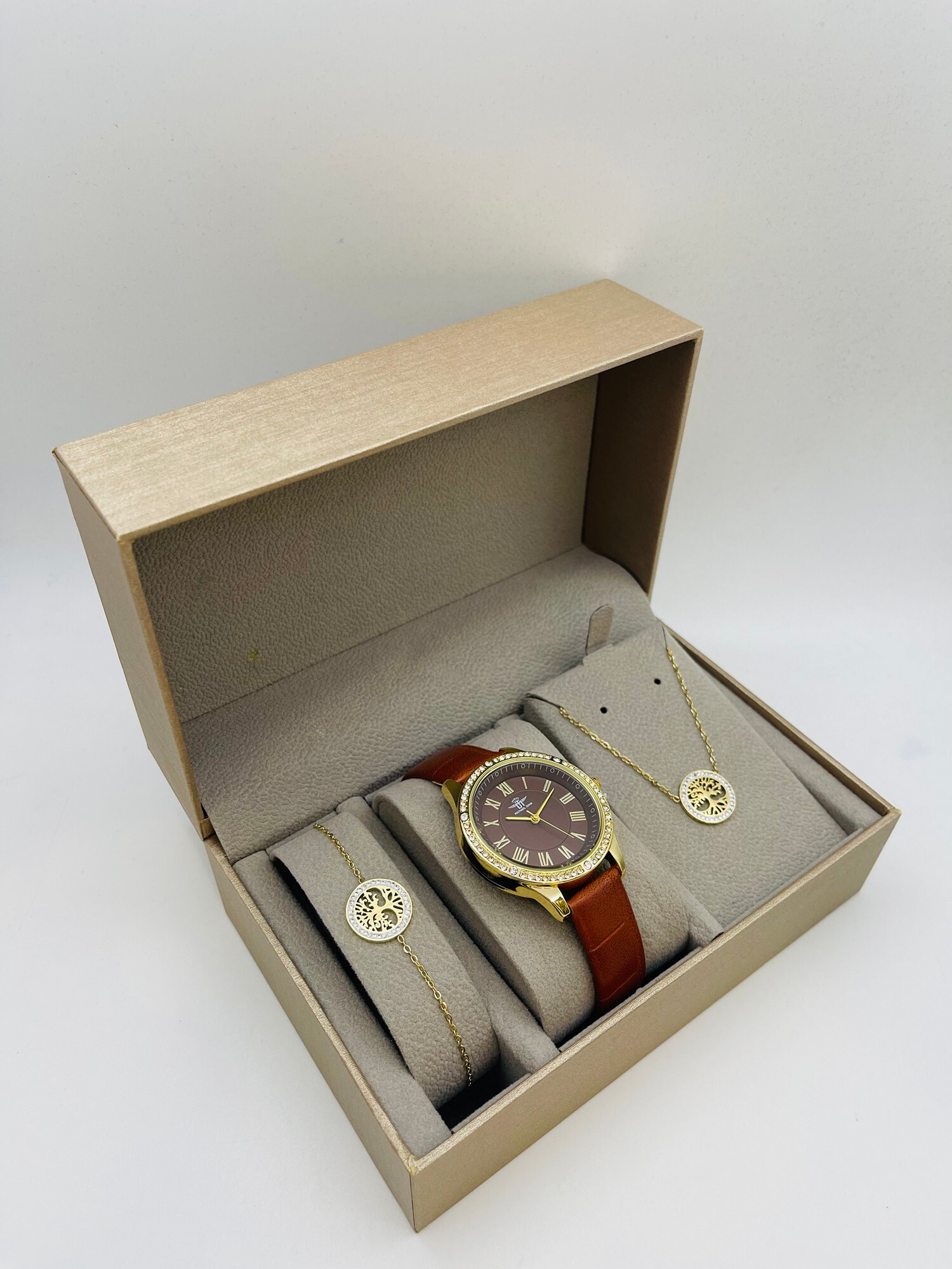 Grossista Michael John Montres - Michael John Woman Watch Box con gioielli in acciaio