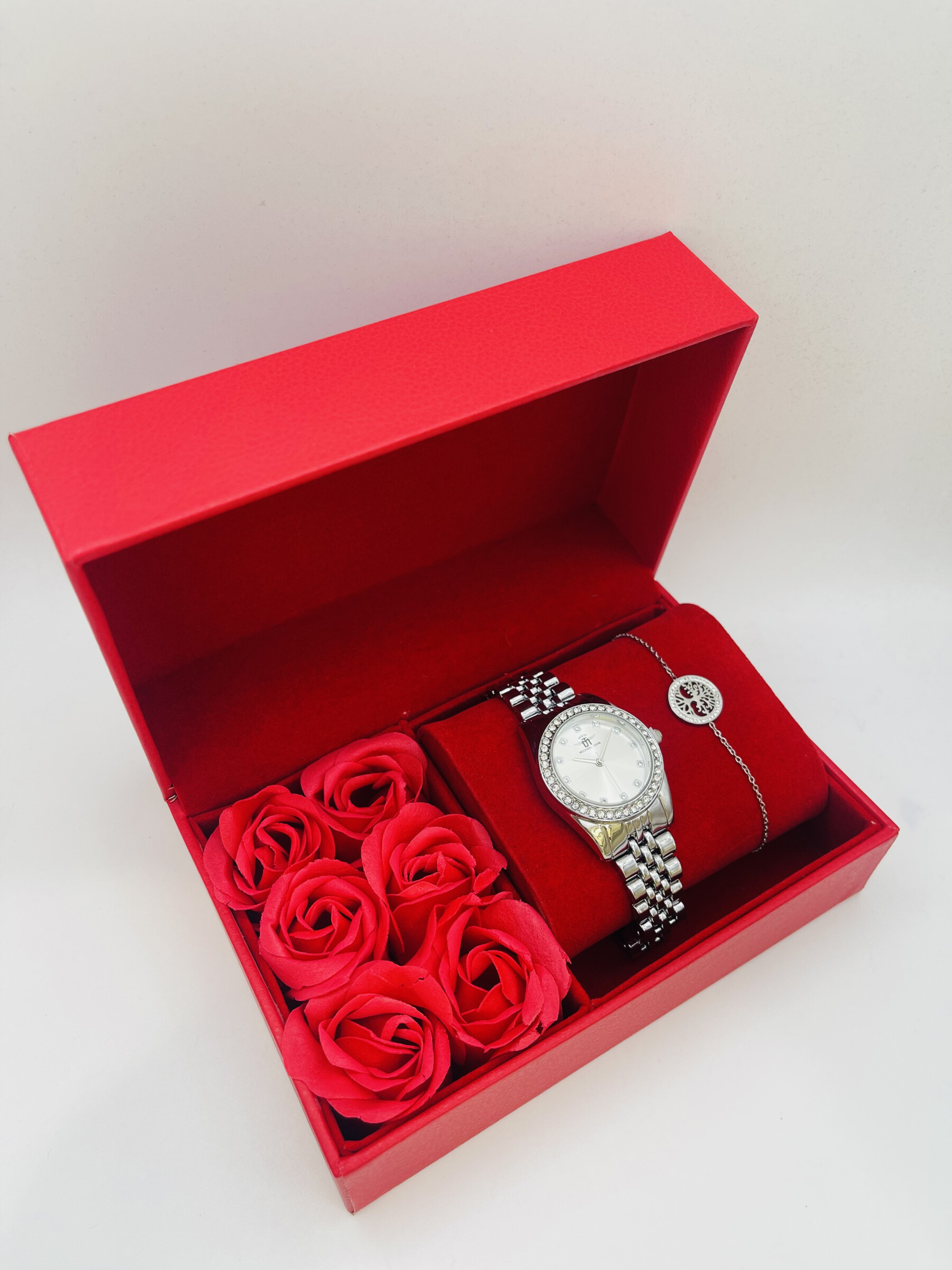 Grossista Michael John Montres - Michael John Woman Watch Box con gioielli in acciaio