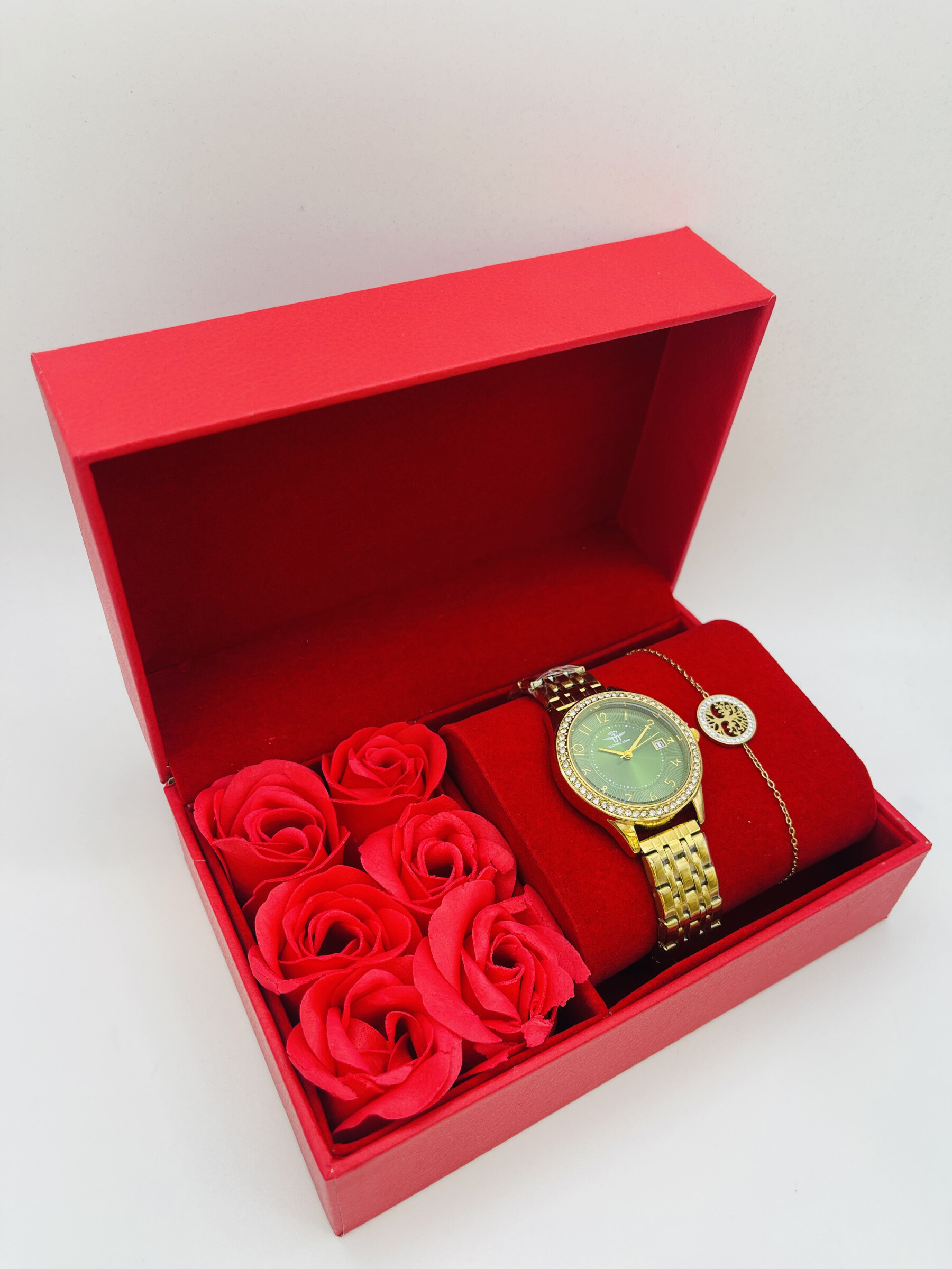 Grossista Michael John Montres - Michael John Woman Watch Box con gioielli in acciaio